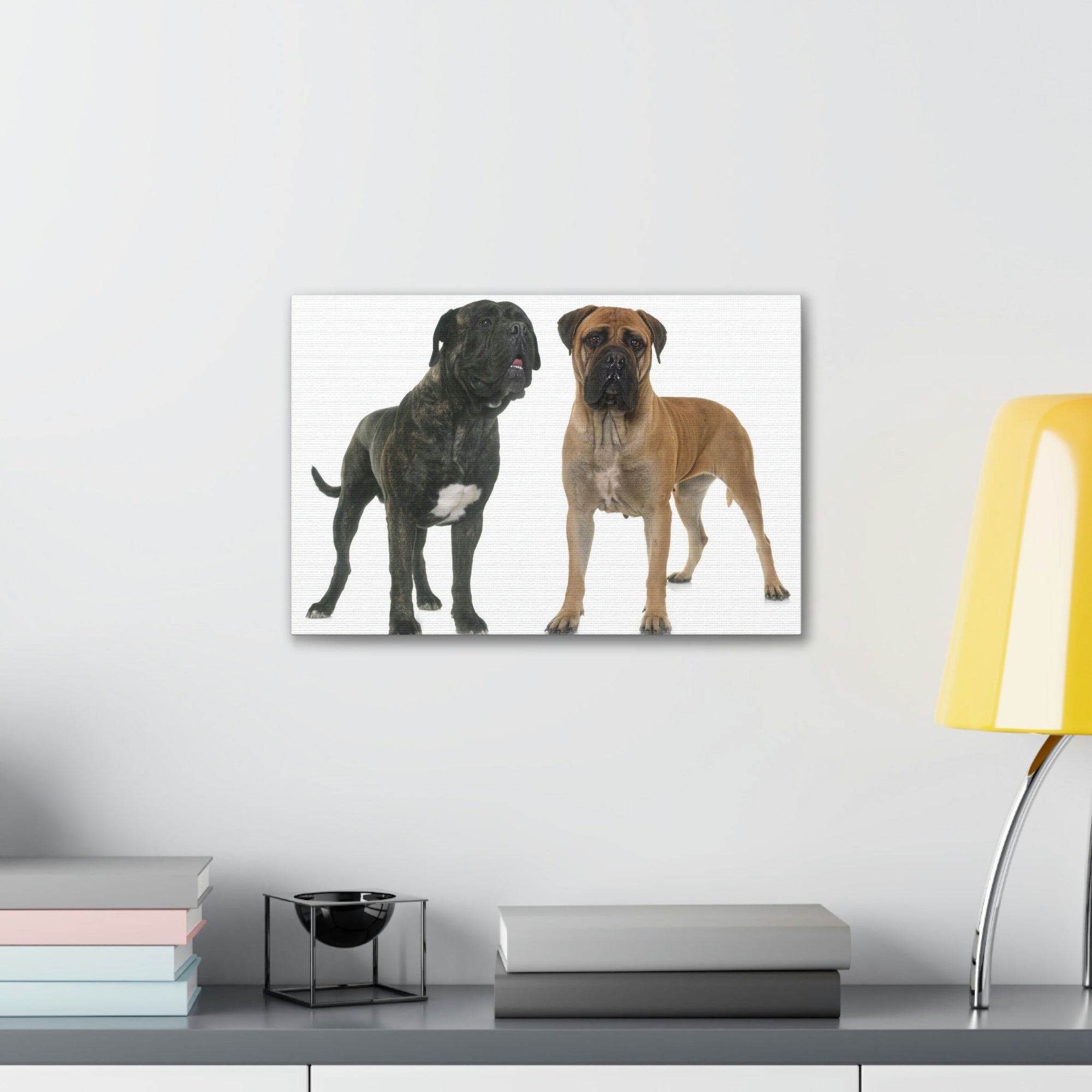 Scripture Walls Bull Mastiff Couple Bull Mastiff Troop Print Animal Wall Art Wildlife Canvas Prints Wall Art Ready to Hang Unframed-Express Your Love Gifts