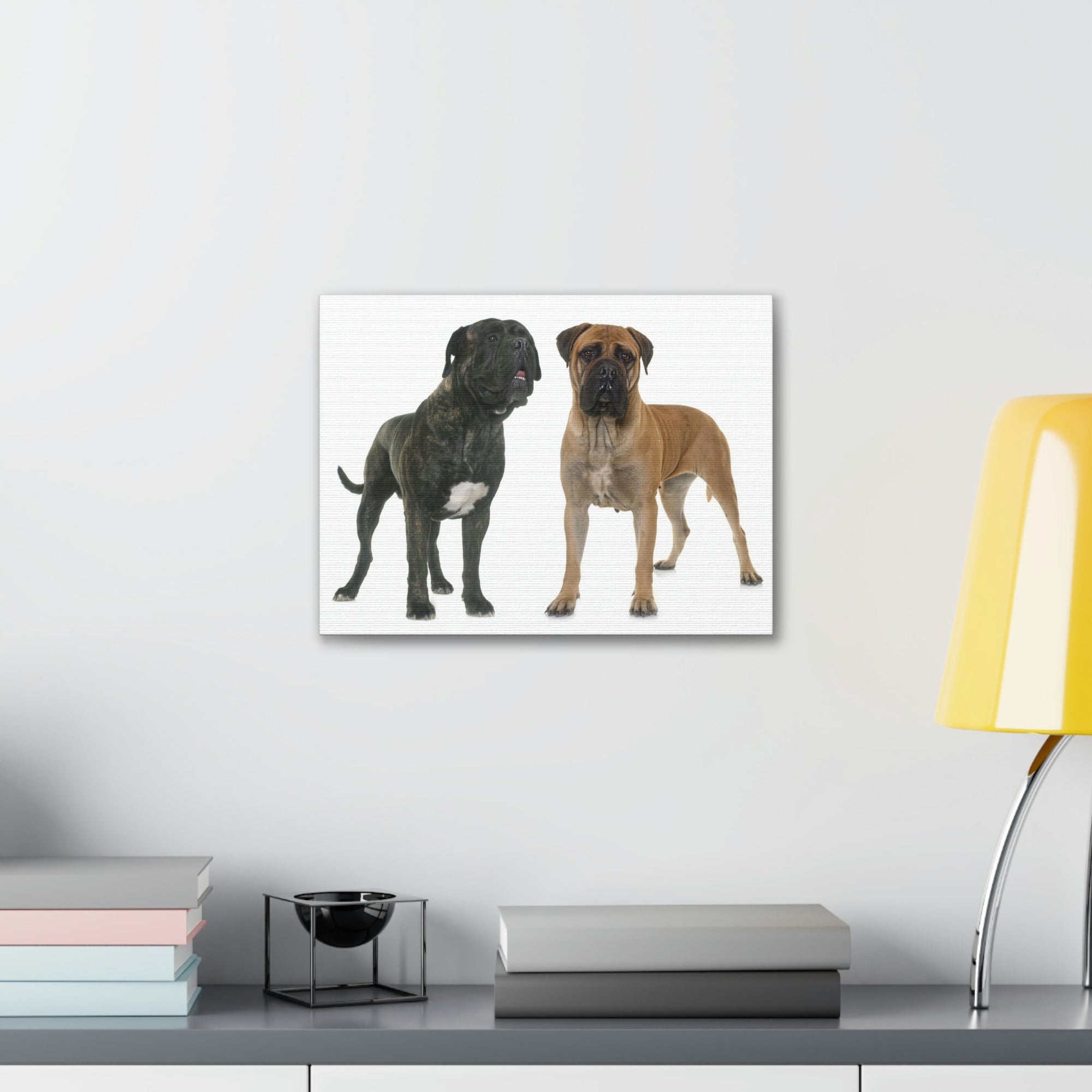 Scripture Walls Bull Mastiff Couple Bull Mastiff Troop Print Animal Wall Art Wildlife Canvas Prints Wall Art Ready to Hang Unframed-Express Your Love Gifts