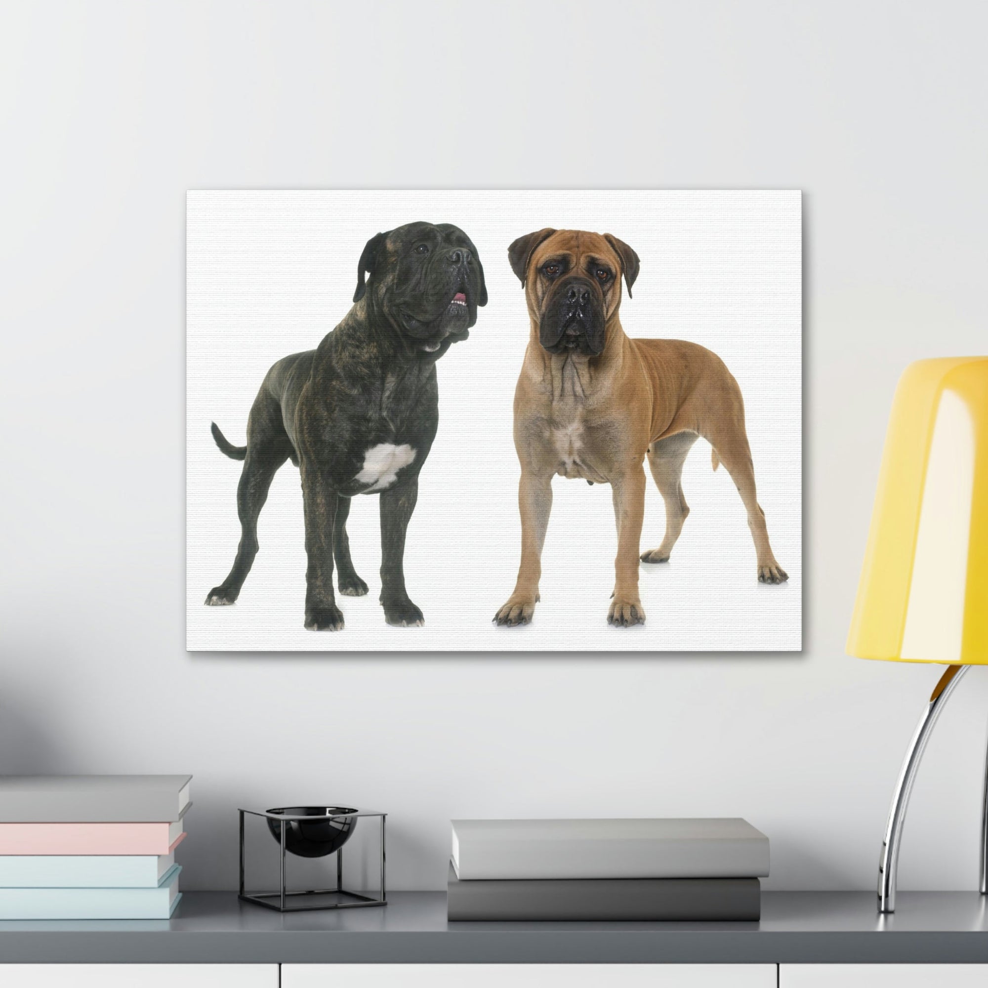 Scripture Walls Bull Mastiff Couple Bull Mastiff Troop Print Animal Wall Art Wildlife Canvas Prints Wall Art Ready to Hang Unframed-Express Your Love Gifts