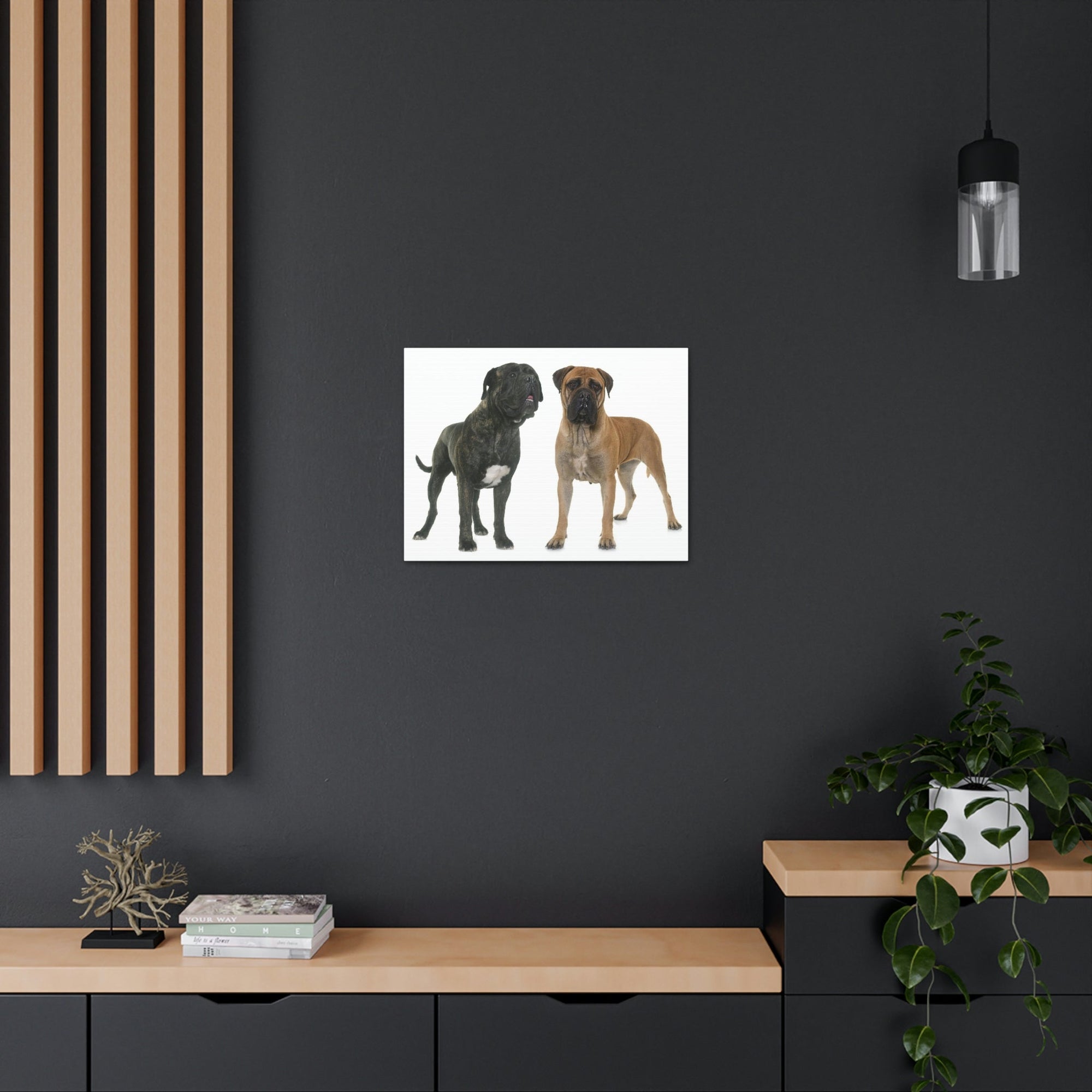 Scripture Walls Bull Mastiff Couple Bull Mastiff Troop Print Animal Wall Art Wildlife Canvas Prints Wall Art Ready to Hang Unframed-Express Your Love Gifts