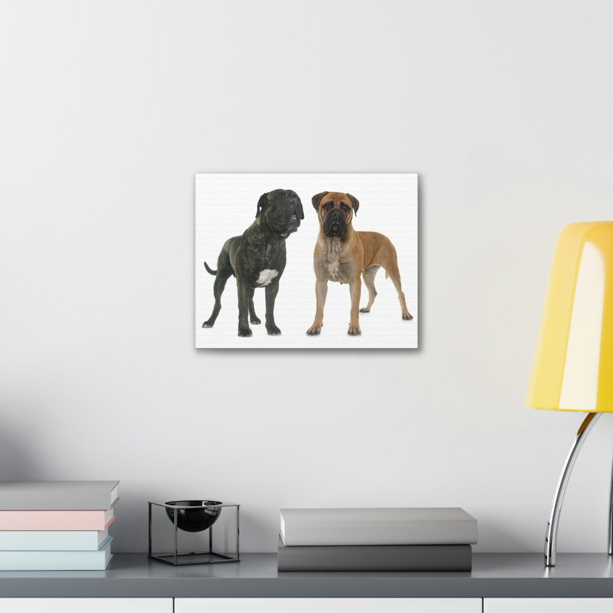 Scripture Walls Bull Mastiff Couple Bull Mastiff Troop Print Animal Wall Art Wildlife Canvas Prints Wall Art Ready to Hang Unframed-Express Your Love Gifts