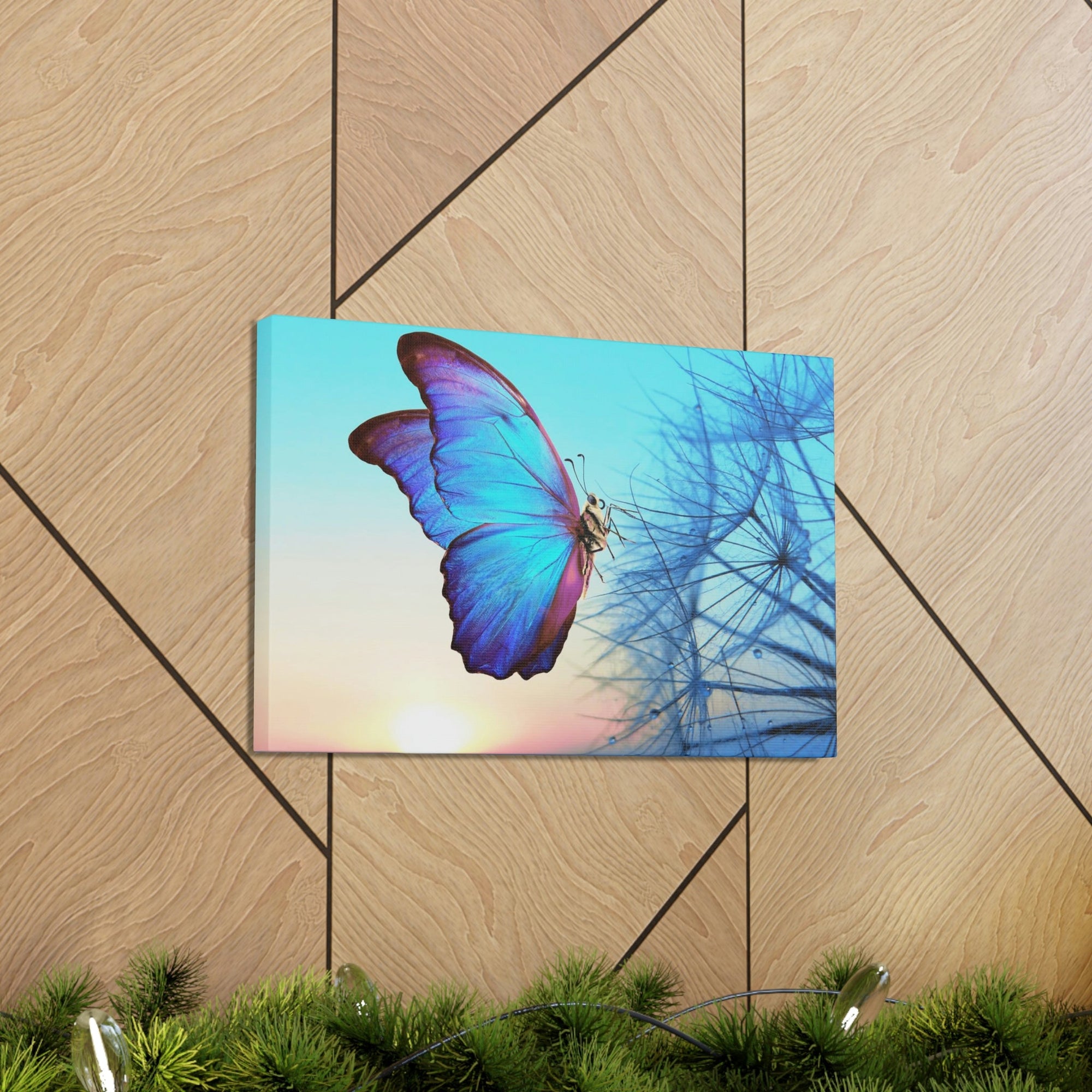 Scripture Walls Butterfly Hunting Butterfly on Hunt Print Animal Wall Art Wildlife Canvas Prints Wall Art Ready to Hang Unframed-Express Your Love Gifts