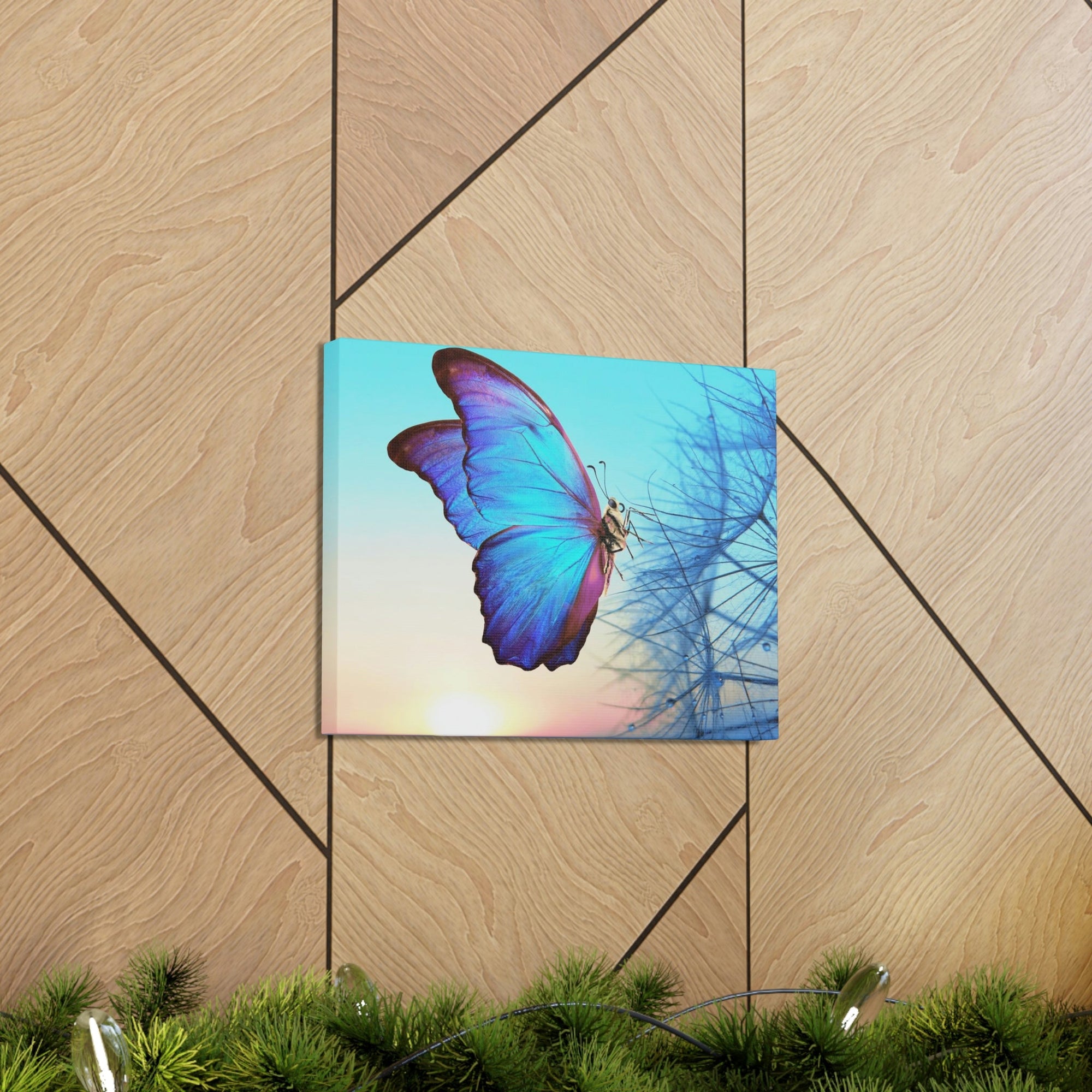 Scripture Walls Butterfly Hunting Butterfly on Hunt Print Animal Wall Art Wildlife Canvas Prints Wall Art Ready to Hang Unframed-Express Your Love Gifts