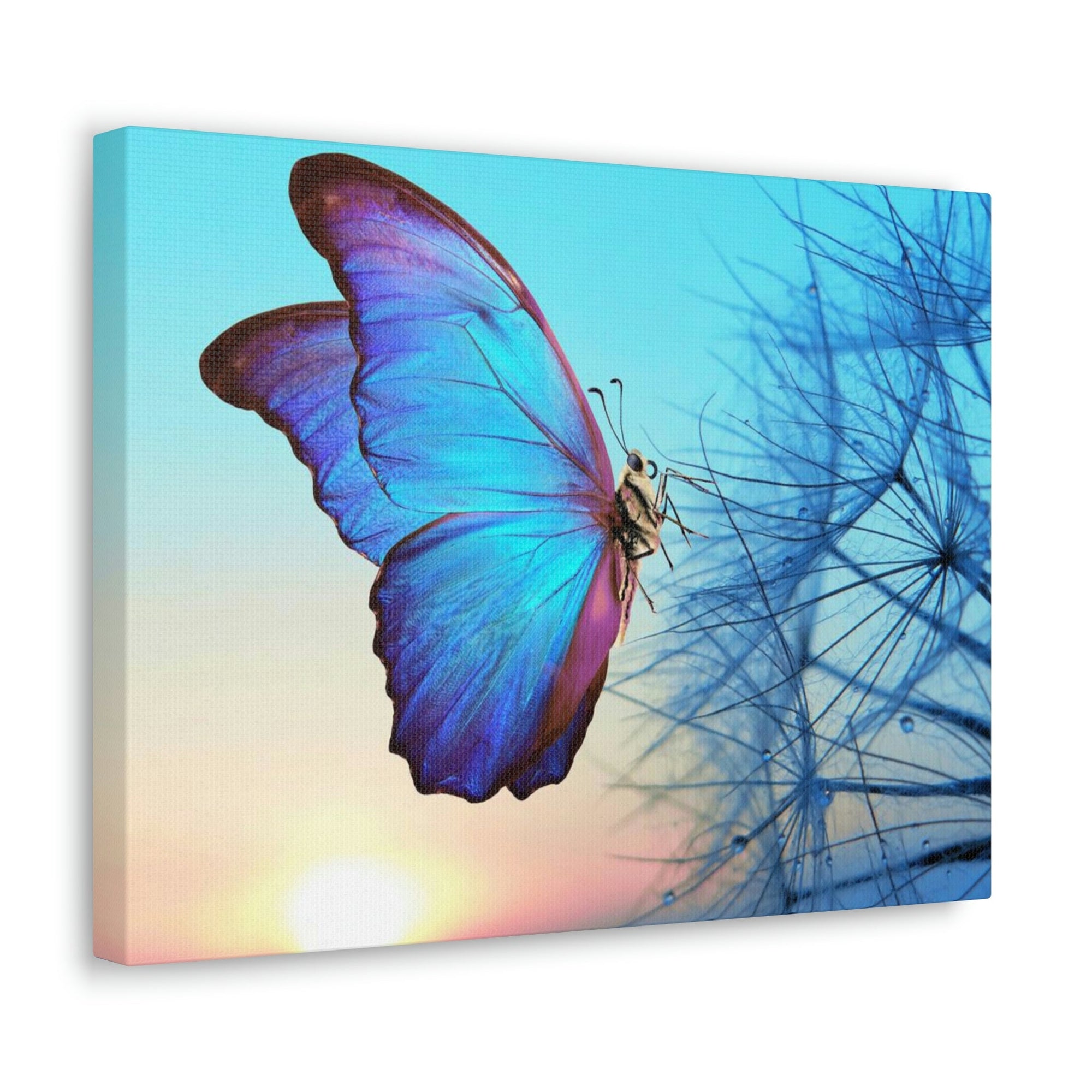 Scripture Walls Butterfly Hunting Butterfly on Hunt Print Animal Wall Art Wildlife Canvas Prints Wall Art Ready to Hang Unframed-Express Your Love Gifts