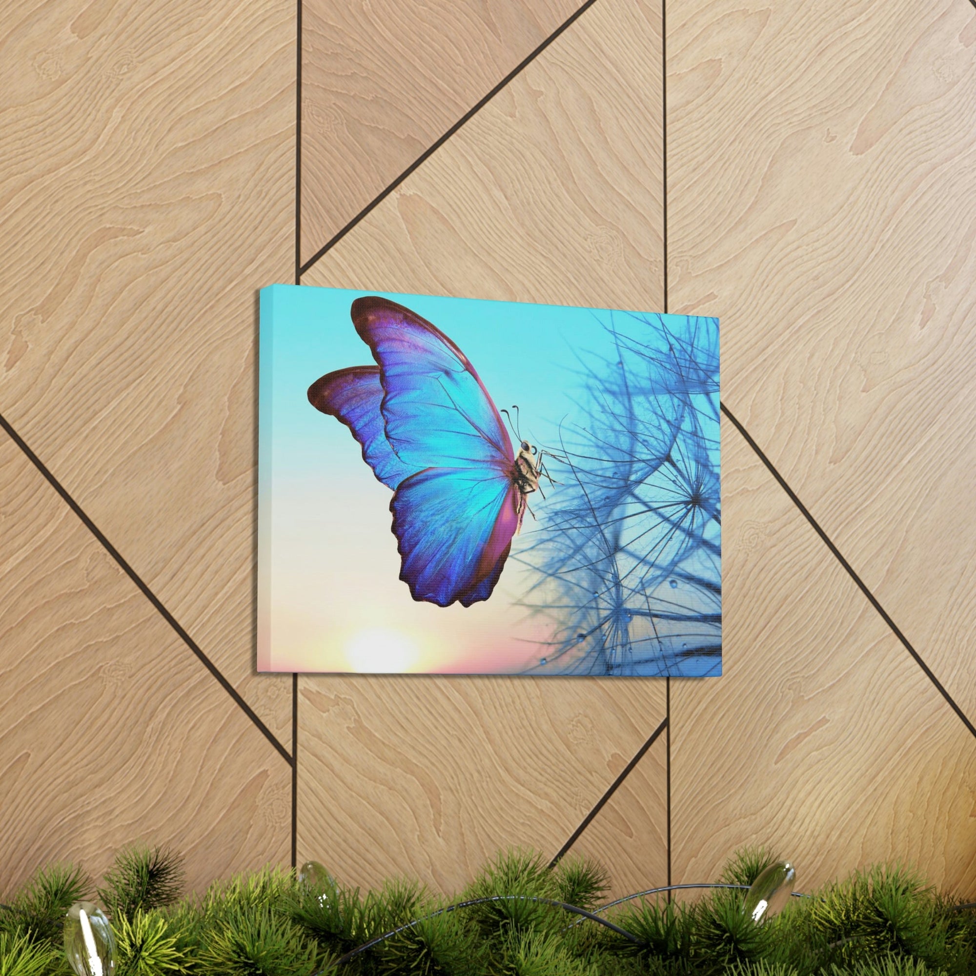 Scripture Walls Butterfly Hunting Butterfly on Hunt Print Animal Wall Art Wildlife Canvas Prints Wall Art Ready to Hang Unframed-Express Your Love Gifts