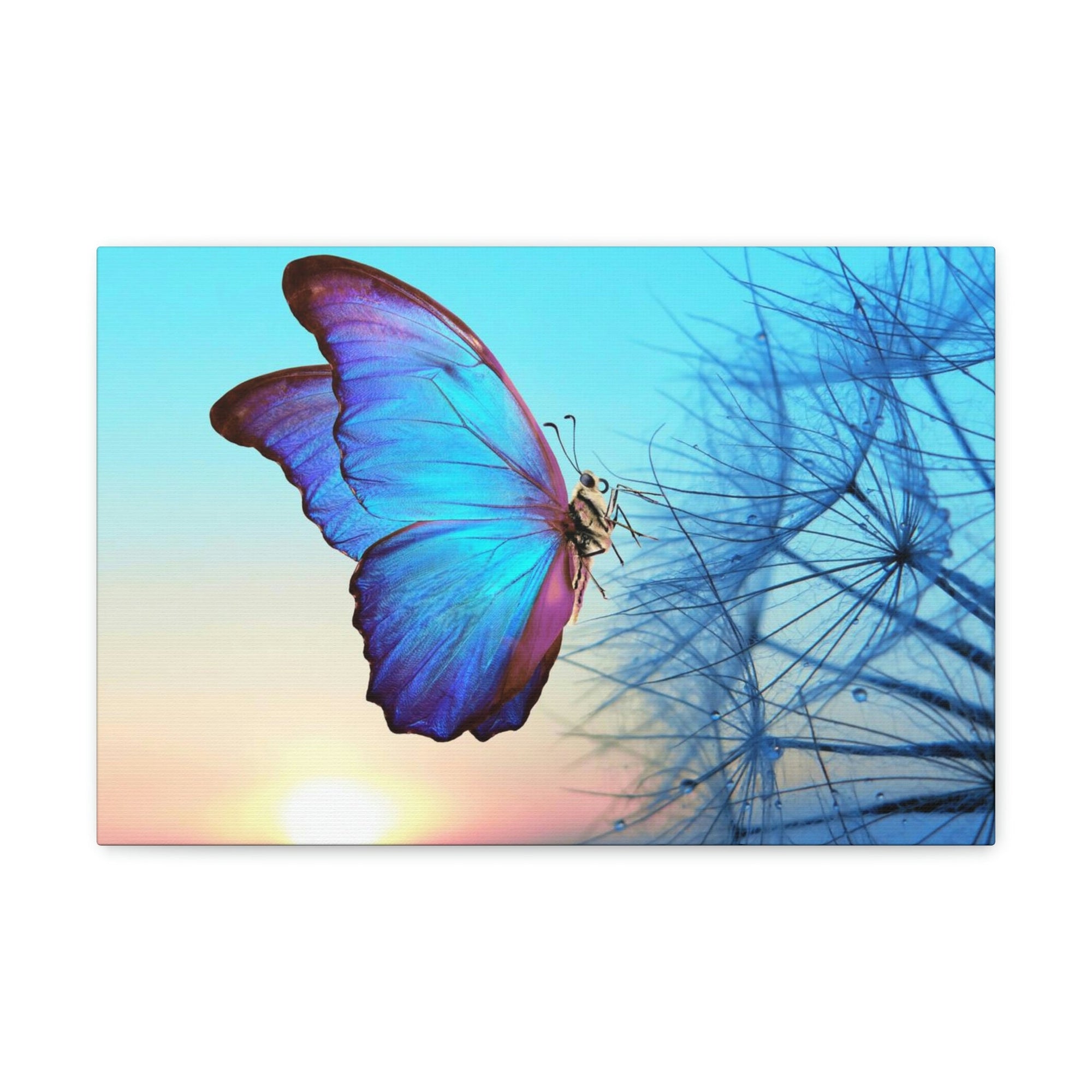 Scripture Walls Butterfly Hunting Butterfly on Hunt Print Animal Wall Art Wildlife Canvas Prints Wall Art Ready to Hang Unframed-Express Your Love Gifts