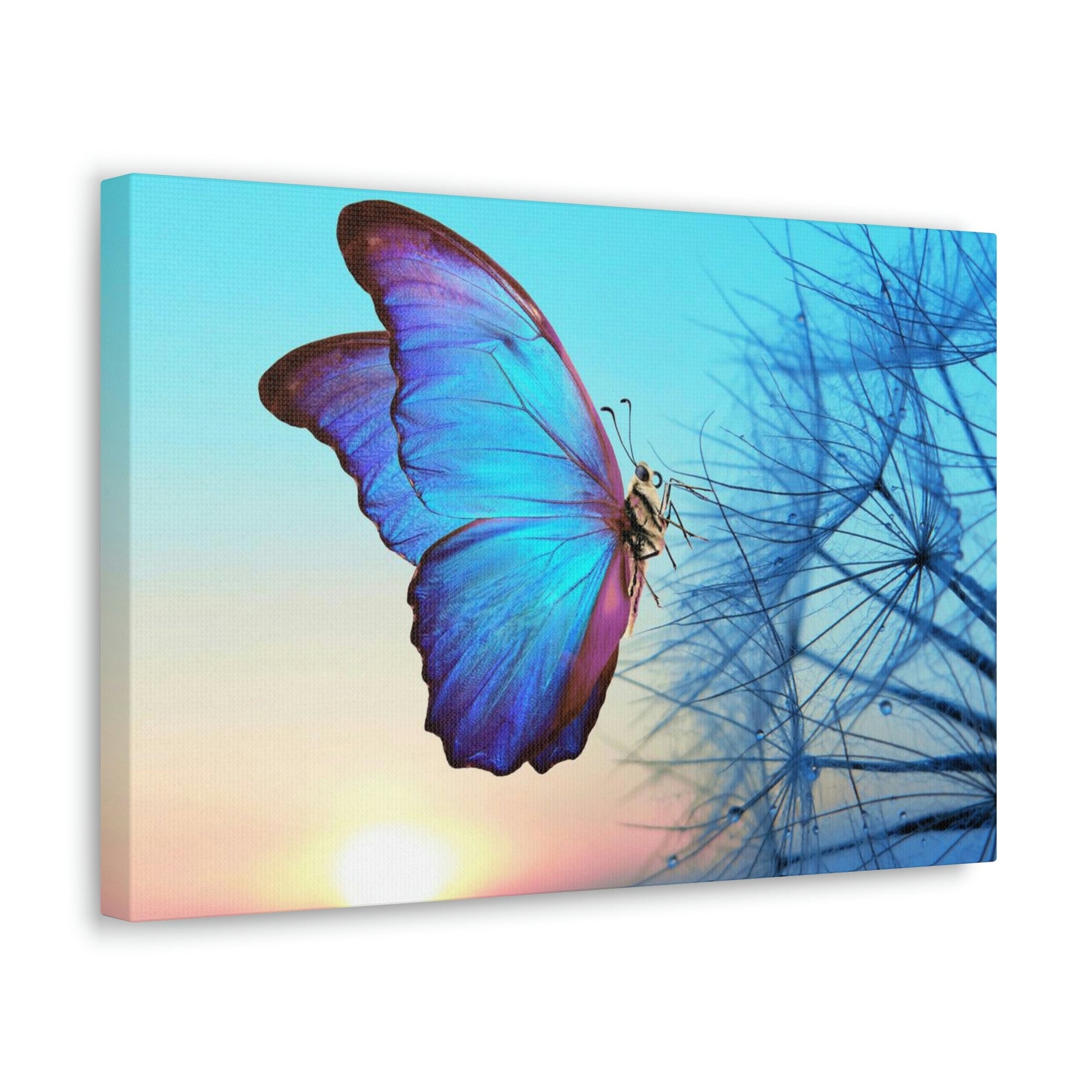 Scripture Walls Butterfly Hunting Butterfly on Hunt Print Animal Wall Art Wildlife Canvas Prints Wall Art Ready to Hang Unframed-Express Your Love Gifts