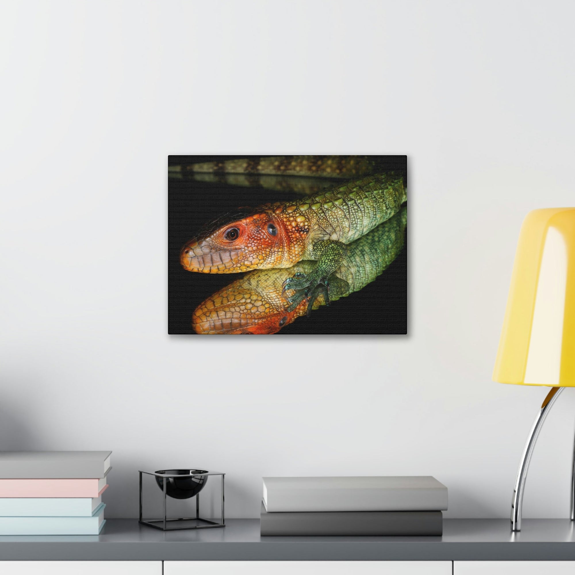 Scripture Walls Caiman Lizard Hunting Caiman Lizard on Hunt Print Animal Wall Art Wildlife Canvas Prints Wall Art Ready to Hang Unframed-Express Your Love Gifts