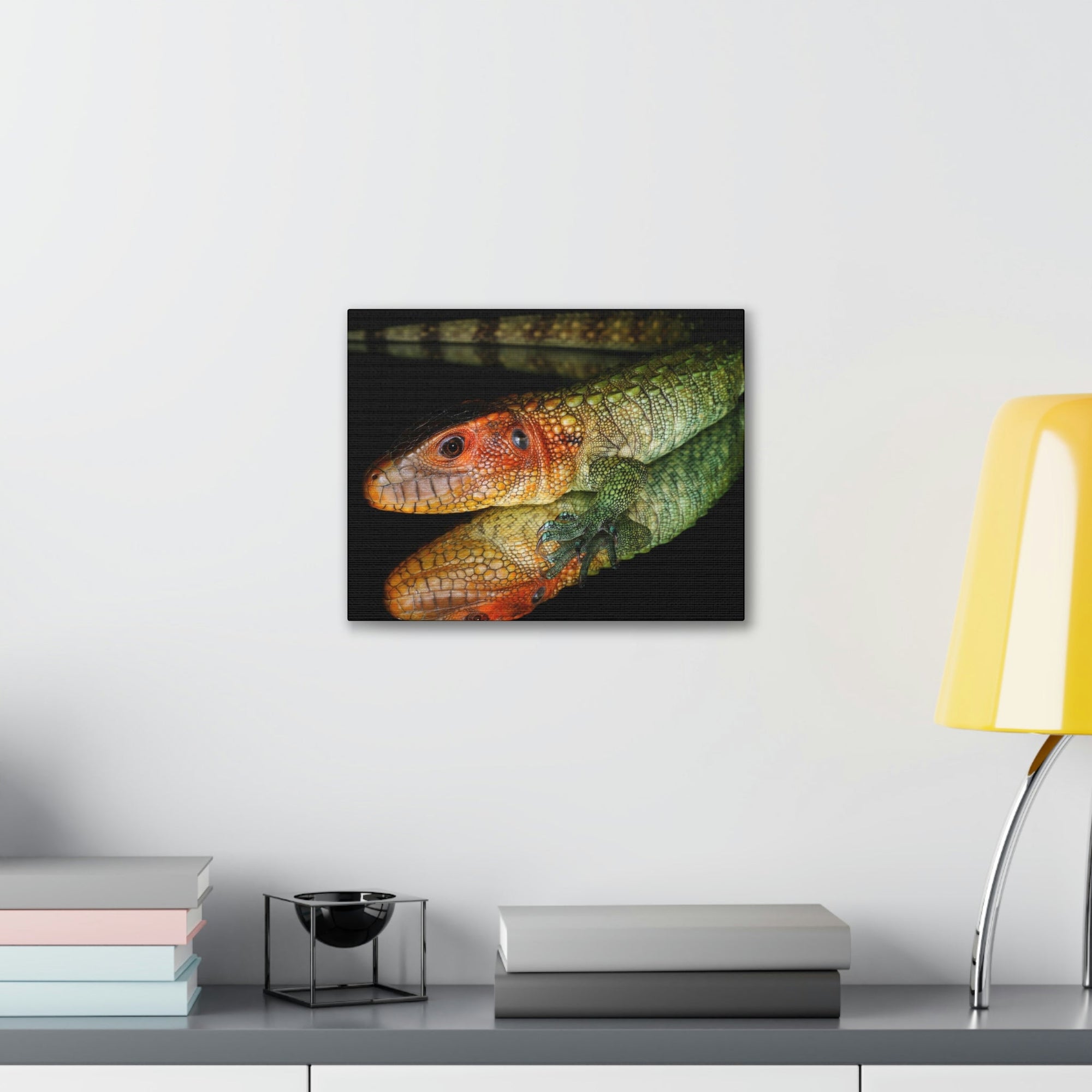 Scripture Walls Caiman Lizard Hunting Caiman Lizard on Hunt Print Animal Wall Art Wildlife Canvas Prints Wall Art Ready to Hang Unframed-Express Your Love Gifts