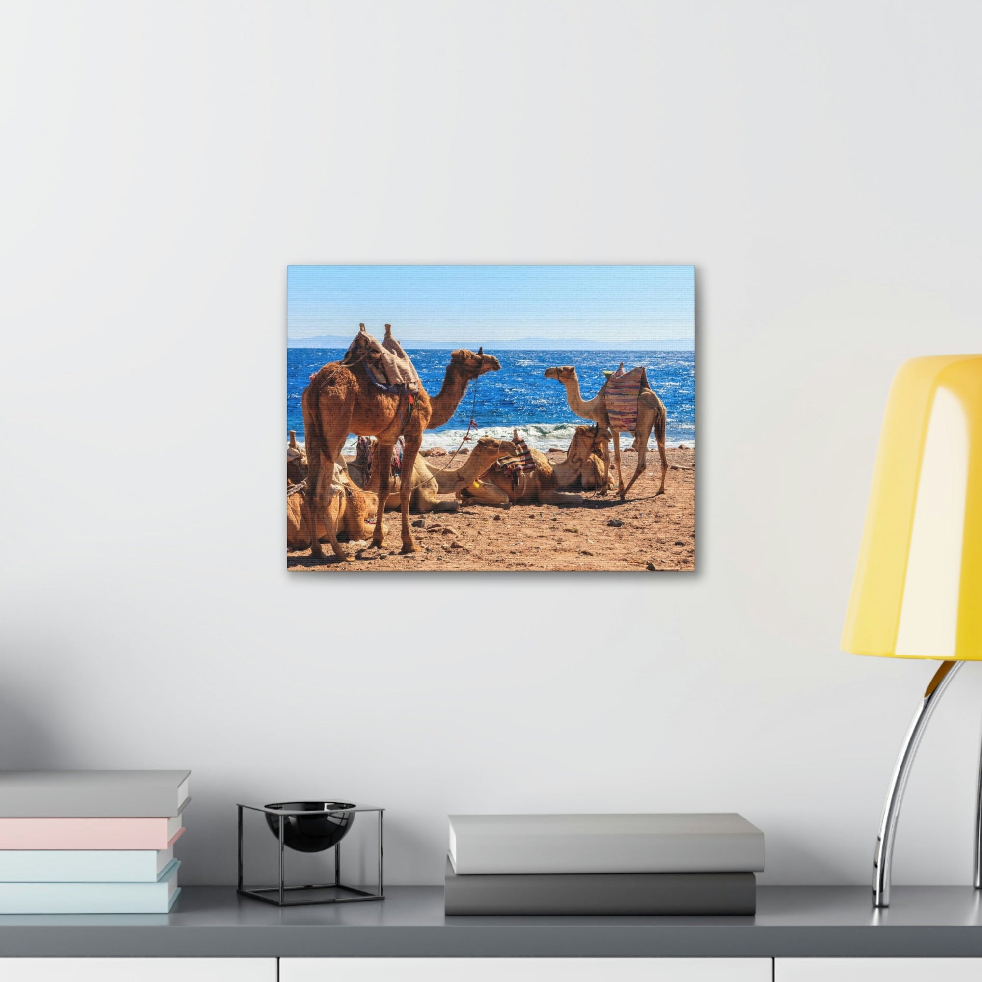 Scripture Walls Camel Couple Camel Troop Print Animal Wall Art Wildlife Canvas Prints Wall Art Ready to Han Unframed-Express Your Love Gifts