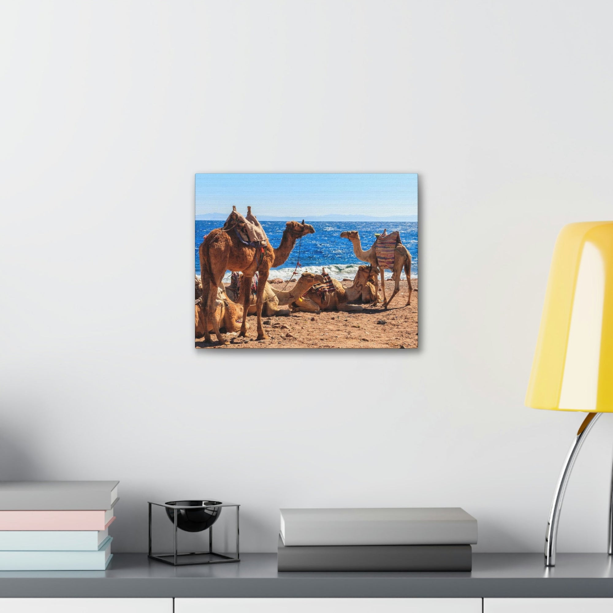 Scripture Walls Camel Couple Camel Troop Print Animal Wall Art Wildlife Canvas Prints Wall Art Ready to Han Unframed-Express Your Love Gifts