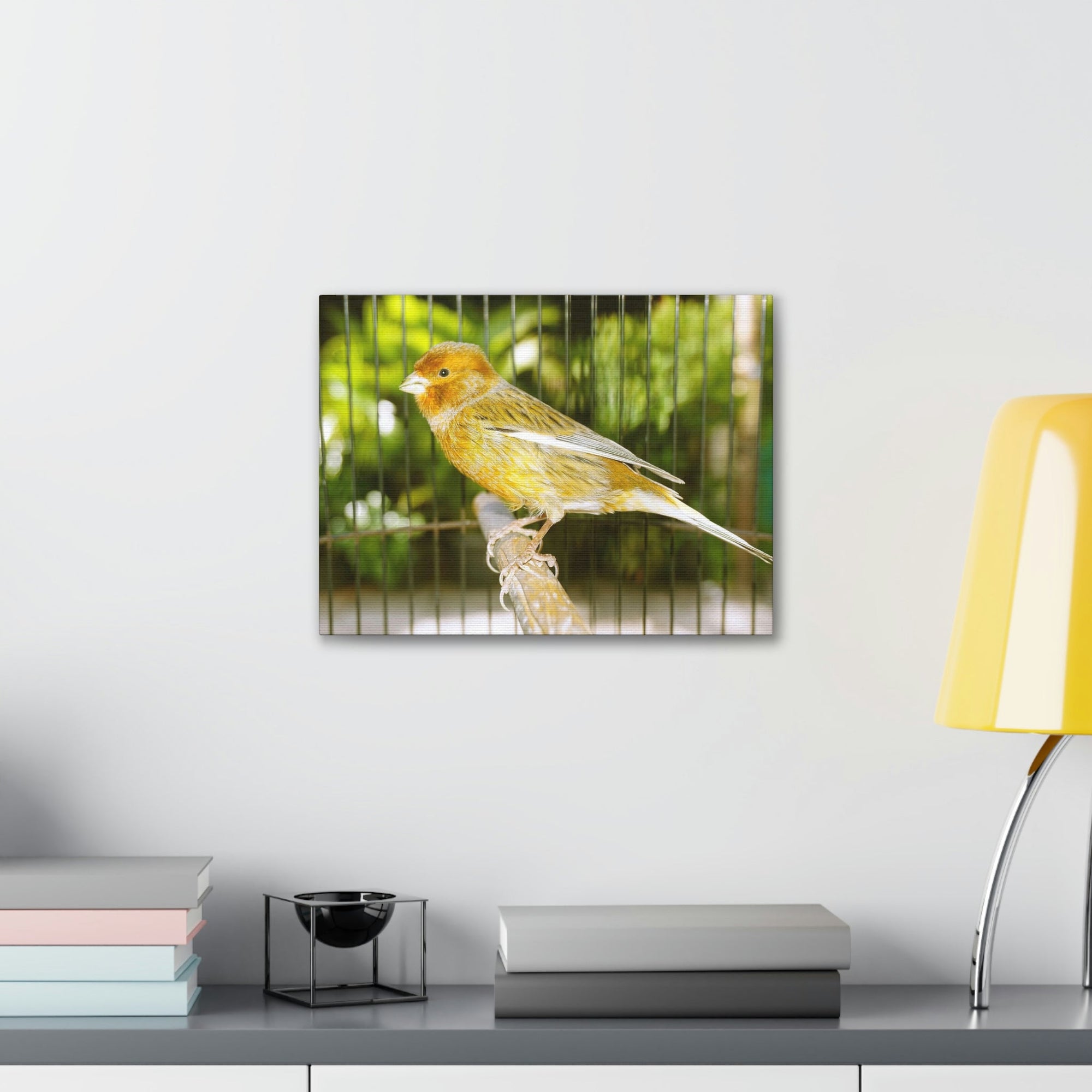 Scripture Walls Canary Hunting Canary on Hunt Print Animal Wall Art Wildlife Canvas Prints Wall Art Ready to Hang Unframed-Express Your Love Gifts