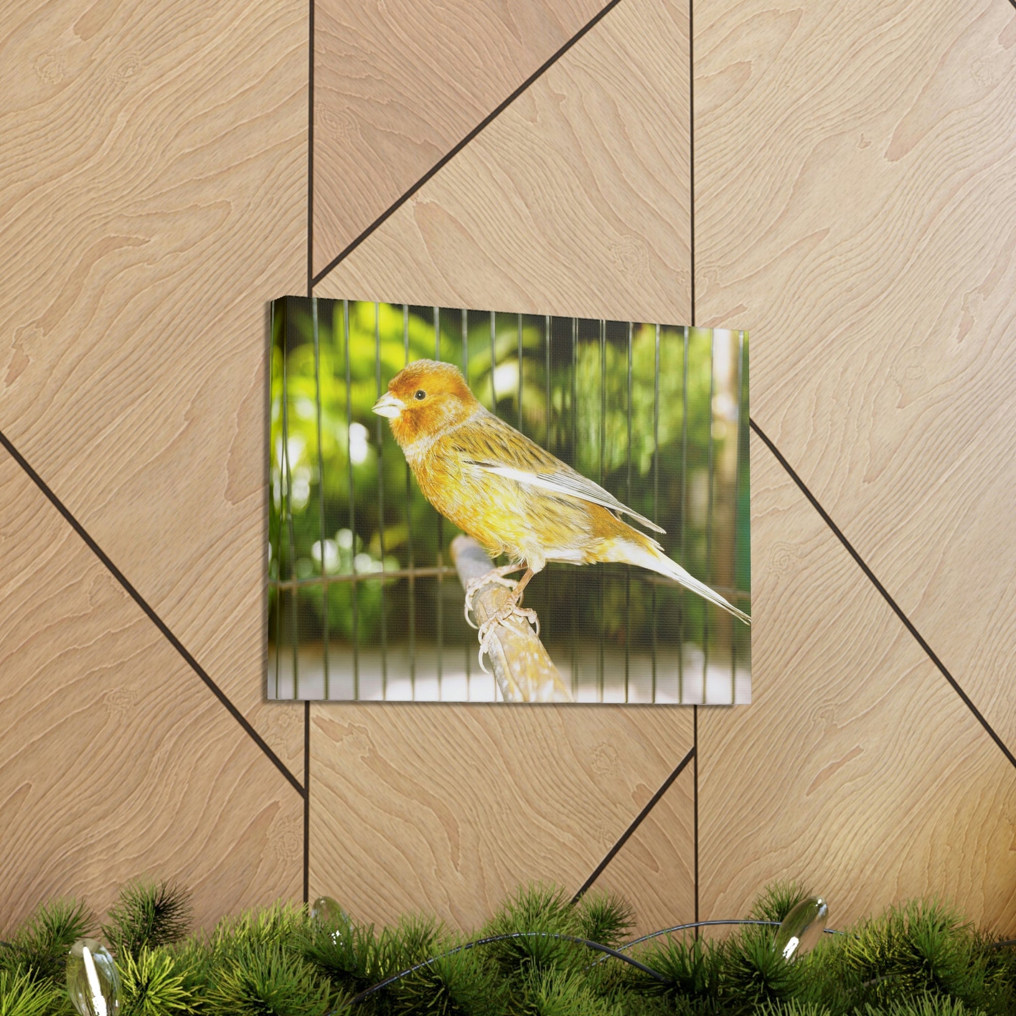 Scripture Walls Canary Hunting Canary on Hunt Print Animal Wall Art Wildlife Canvas Prints Wall Art Ready to Hang Unframed-Express Your Love Gifts