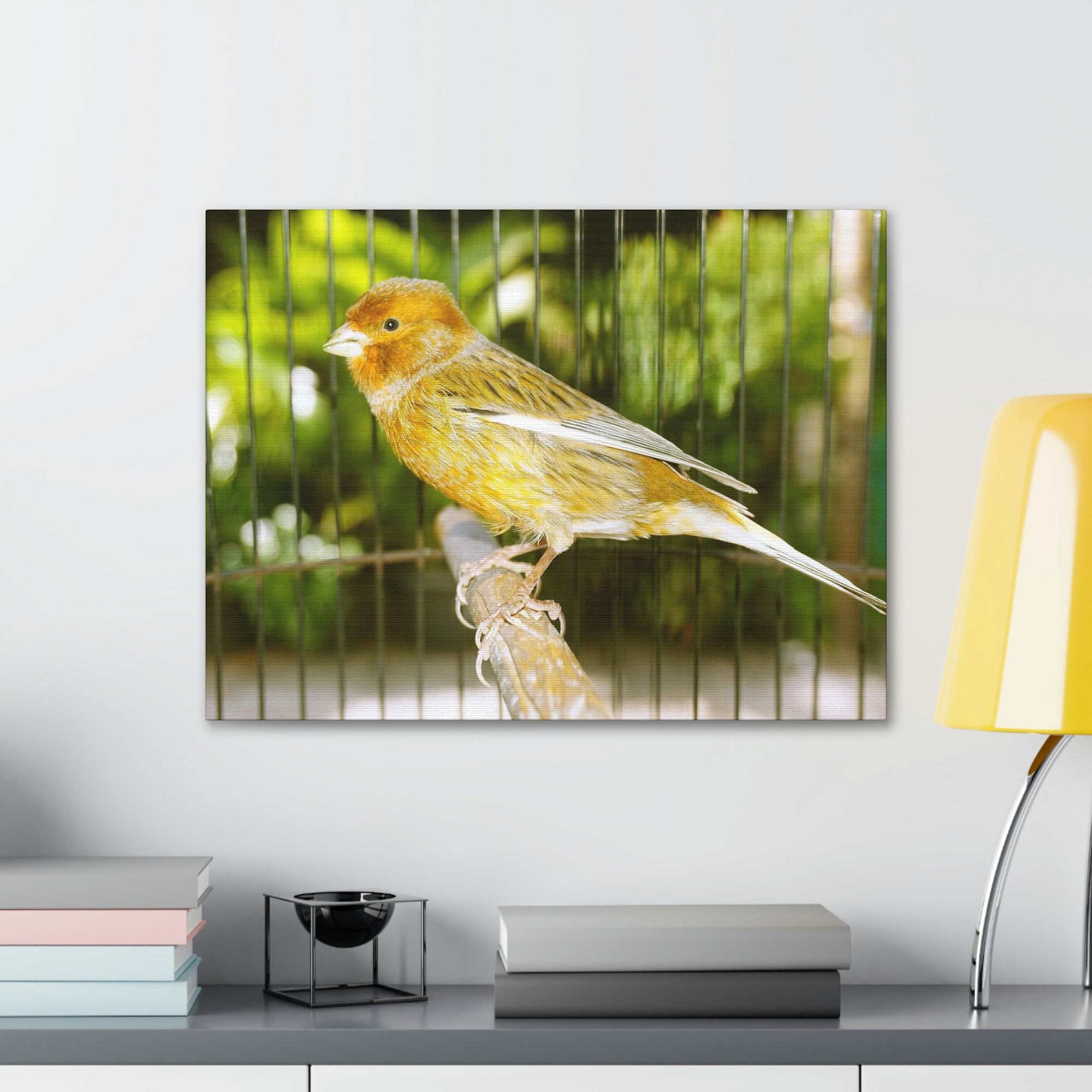 Scripture Walls Canary Hunting Canary on Hunt Print Animal Wall Art Wildlife Canvas Prints Wall Art Ready to Hang Unframed-Express Your Love Gifts