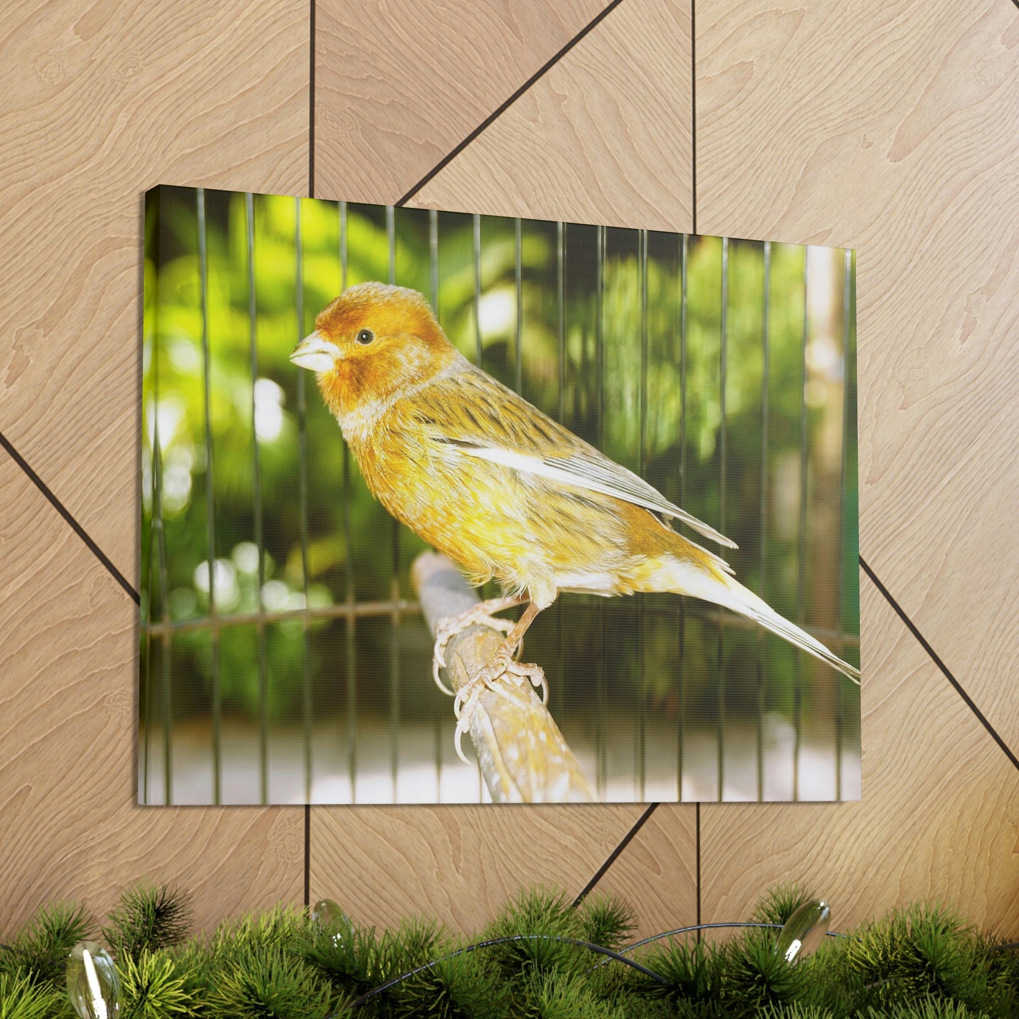 Scripture Walls Canary Hunting Canary on Hunt Print Animal Wall Art Wildlife Canvas Prints Wall Art Ready to Hang Unframed-Express Your Love Gifts