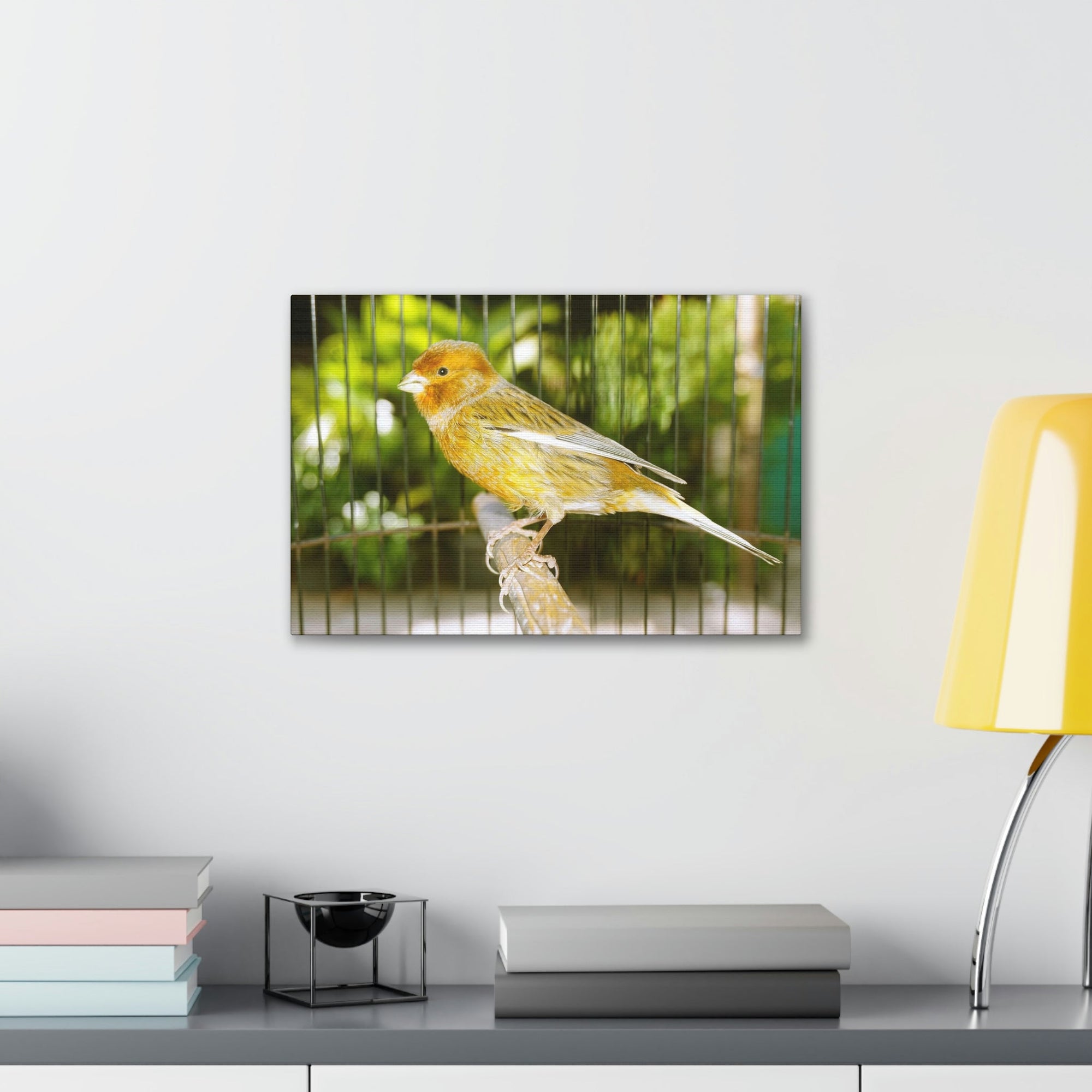 Scripture Walls Canary Hunting Canary on Hunt Print Animal Wall Art Wildlife Canvas Prints Wall Art Ready to Hang Unframed-Express Your Love Gifts