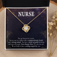 Caring Angel Nurse Healthcare Medical Worker Nurse Appreciation Gift Infinity Knot Necklace Message Card-Express Your Love Gifts