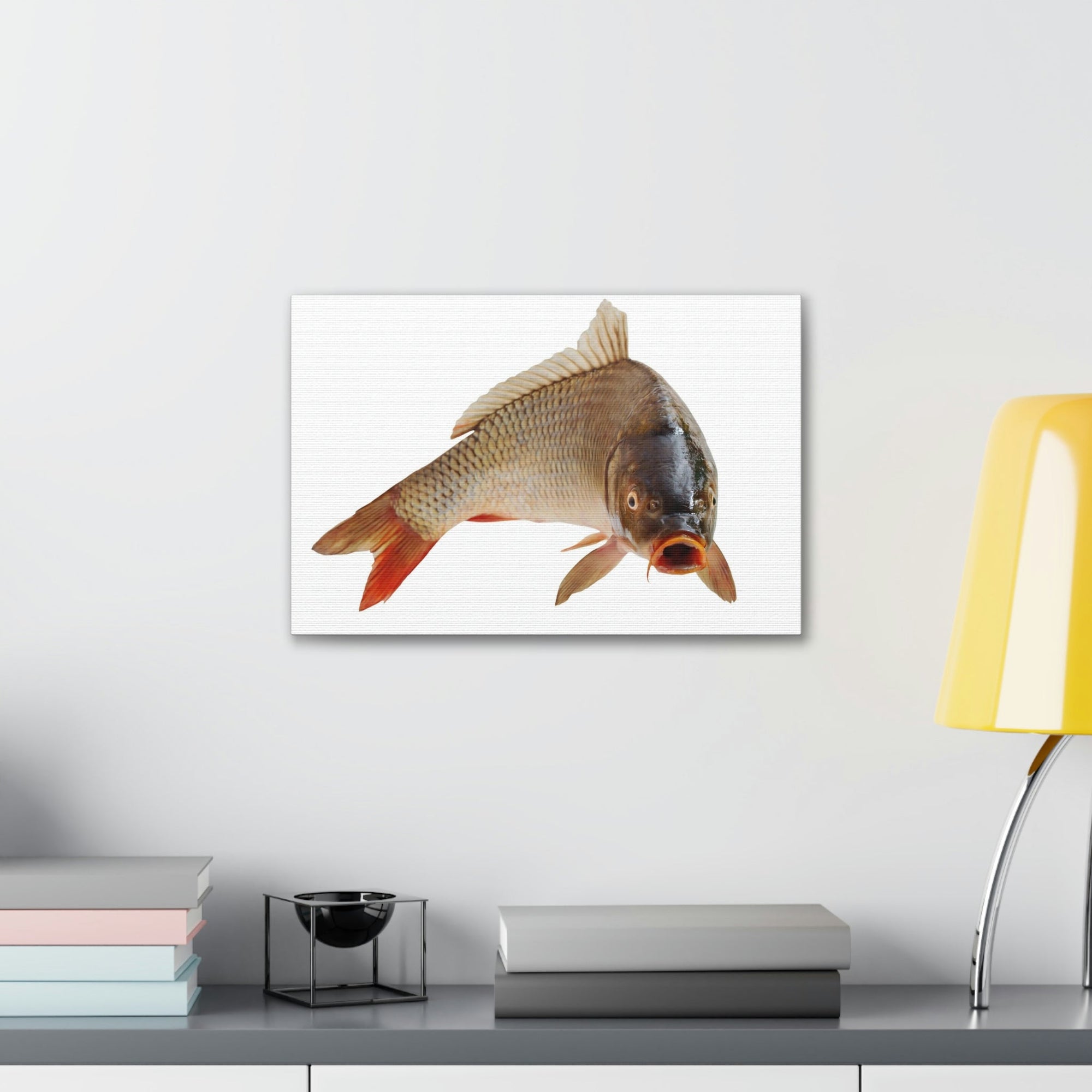 Scripture Walls Carp Hunting Carp on Hunt Print Animal Wall Art Wildlife Canvas Prints Wall Art Ready to Hang Unframed-Express Your Love Gifts