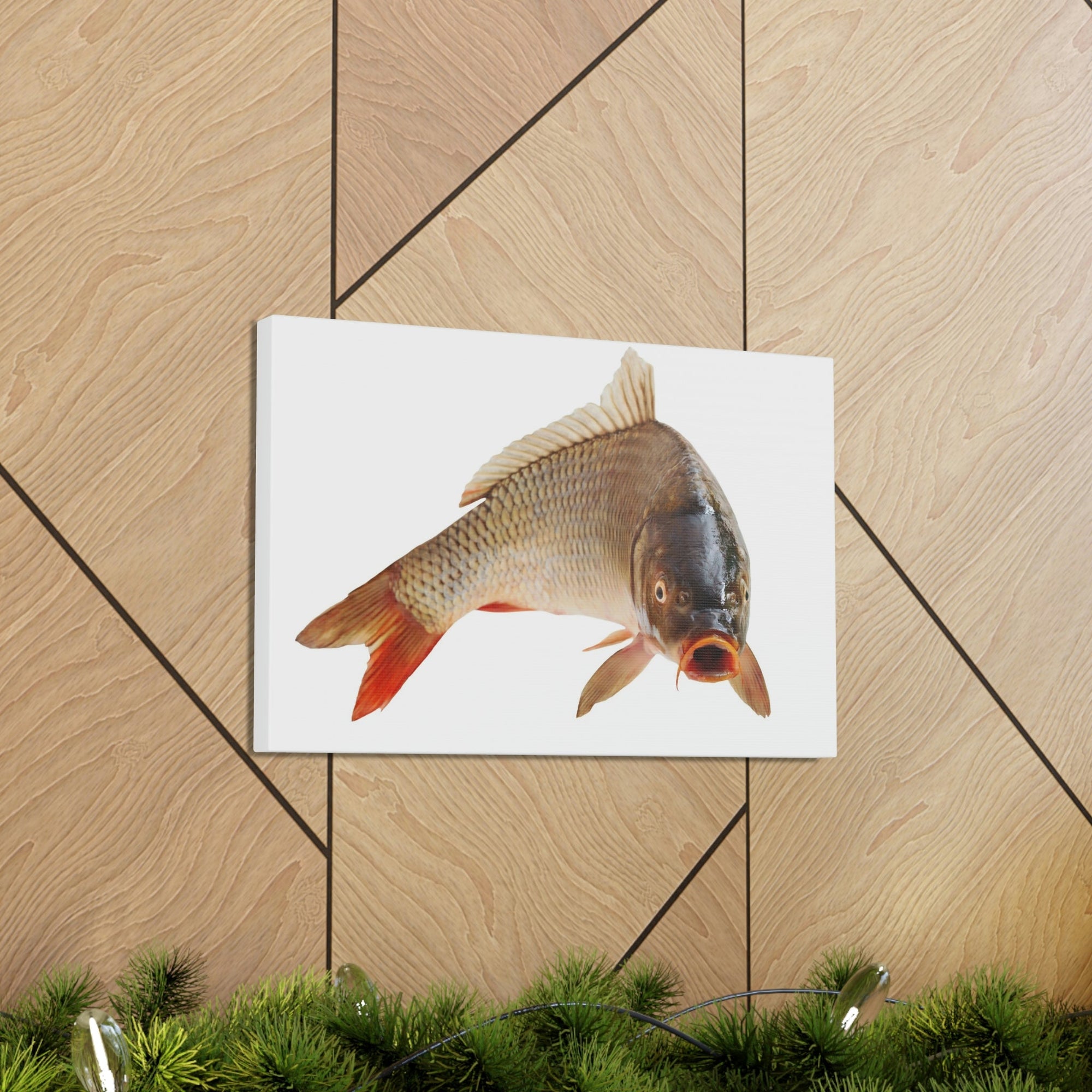 Scripture Walls Carp Hunting Carp on Hunt Print Animal Wall Art Wildlife Canvas Prints Wall Art Ready to Hang Unframed-Express Your Love Gifts