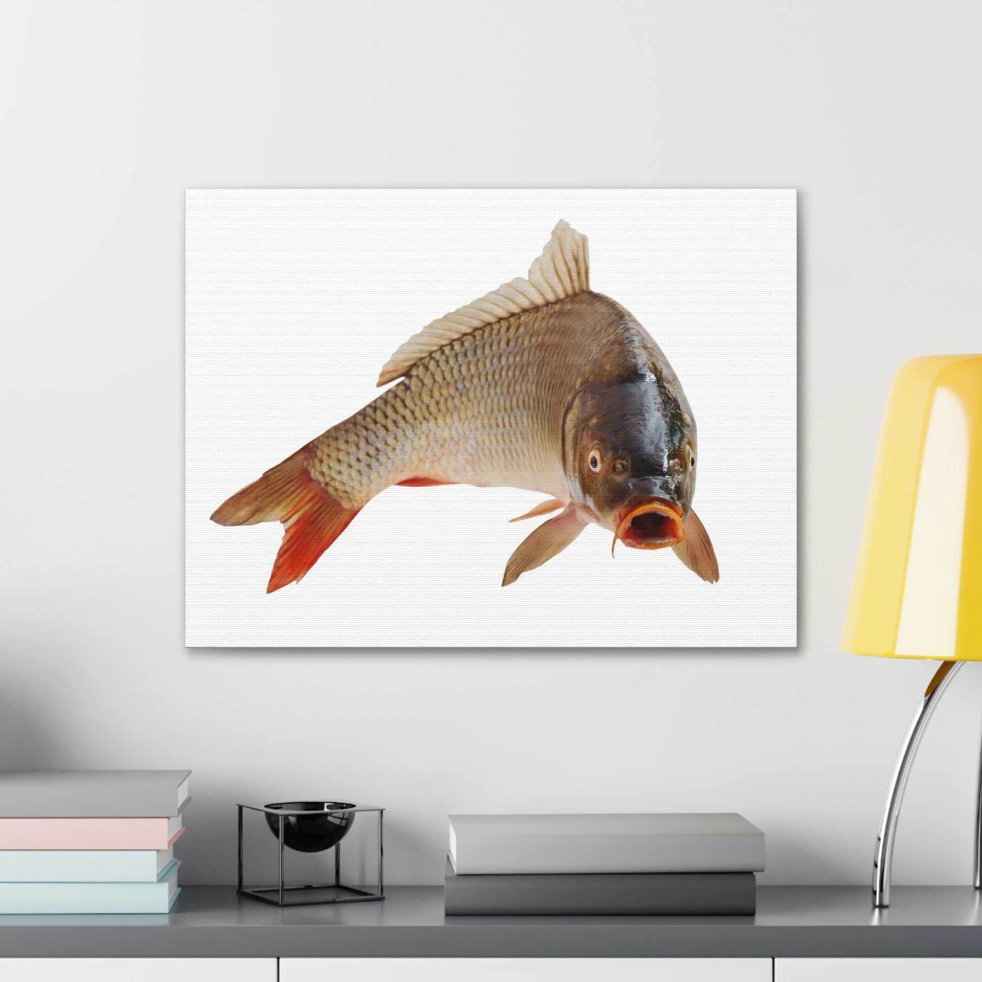 Scripture Walls Carp Hunting Carp on Hunt Print Animal Wall Art Wildlife Canvas Prints Wall Art Ready to Hang Unframed-Express Your Love Gifts