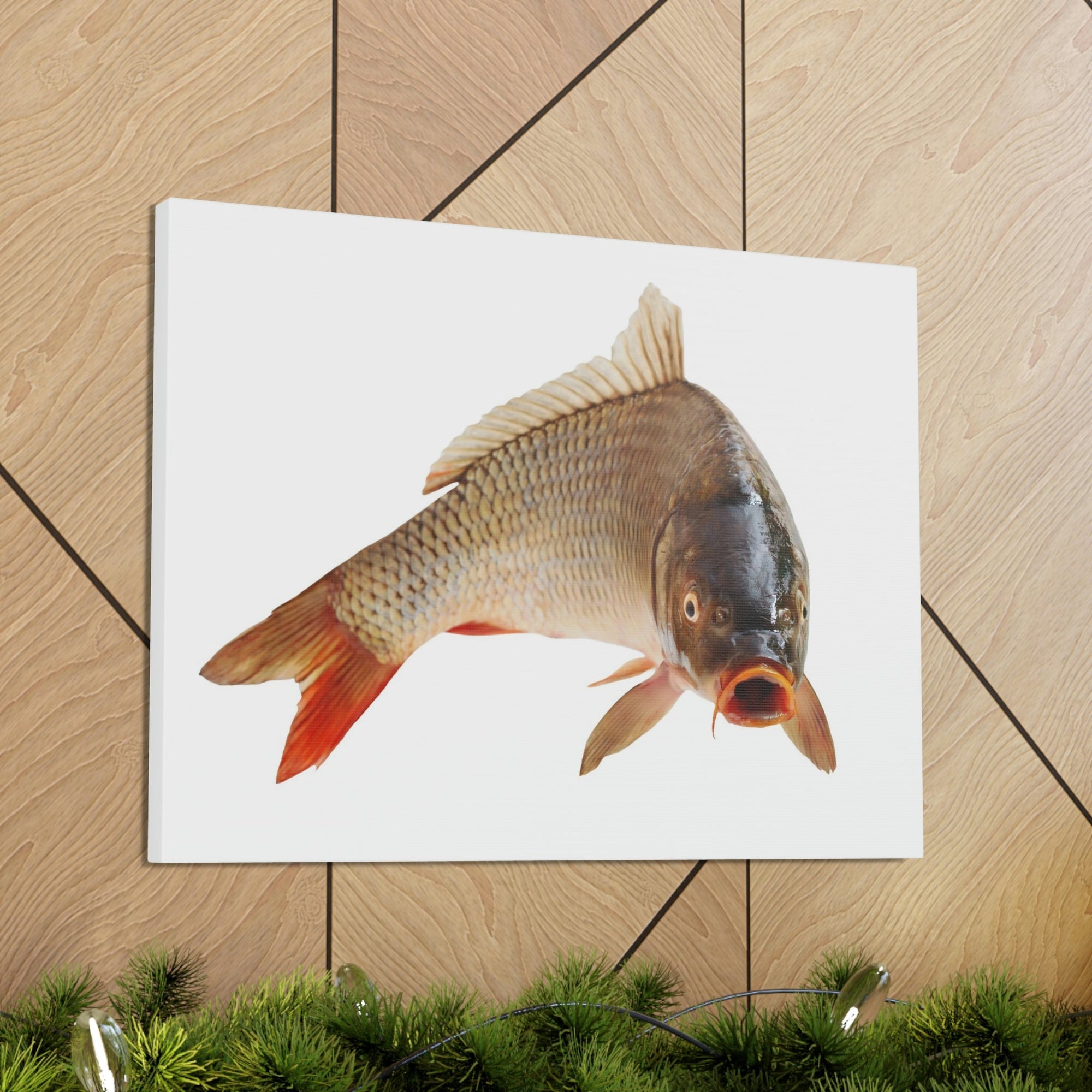 Scripture Walls Carp Hunting Carp on Hunt Print Animal Wall Art Wildlife Canvas Prints Wall Art Ready to Hang Unframed-Express Your Love Gifts