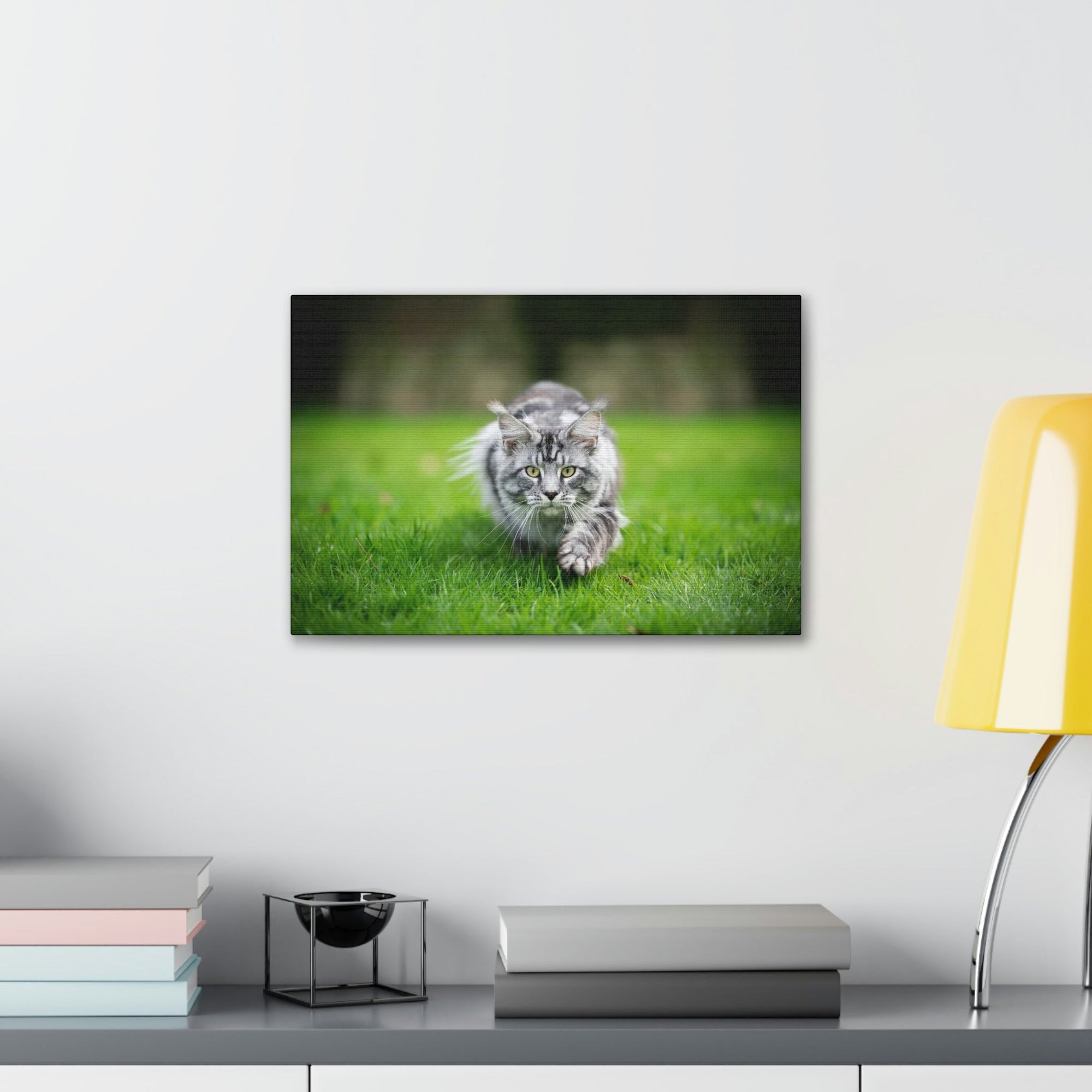 Scripture Walls Cat Hunting Cat on Hunt Print Animal Wall Art Wildlife Canvas Prints Wall Art Ready to Hang Unframed-Express Your Love Gifts