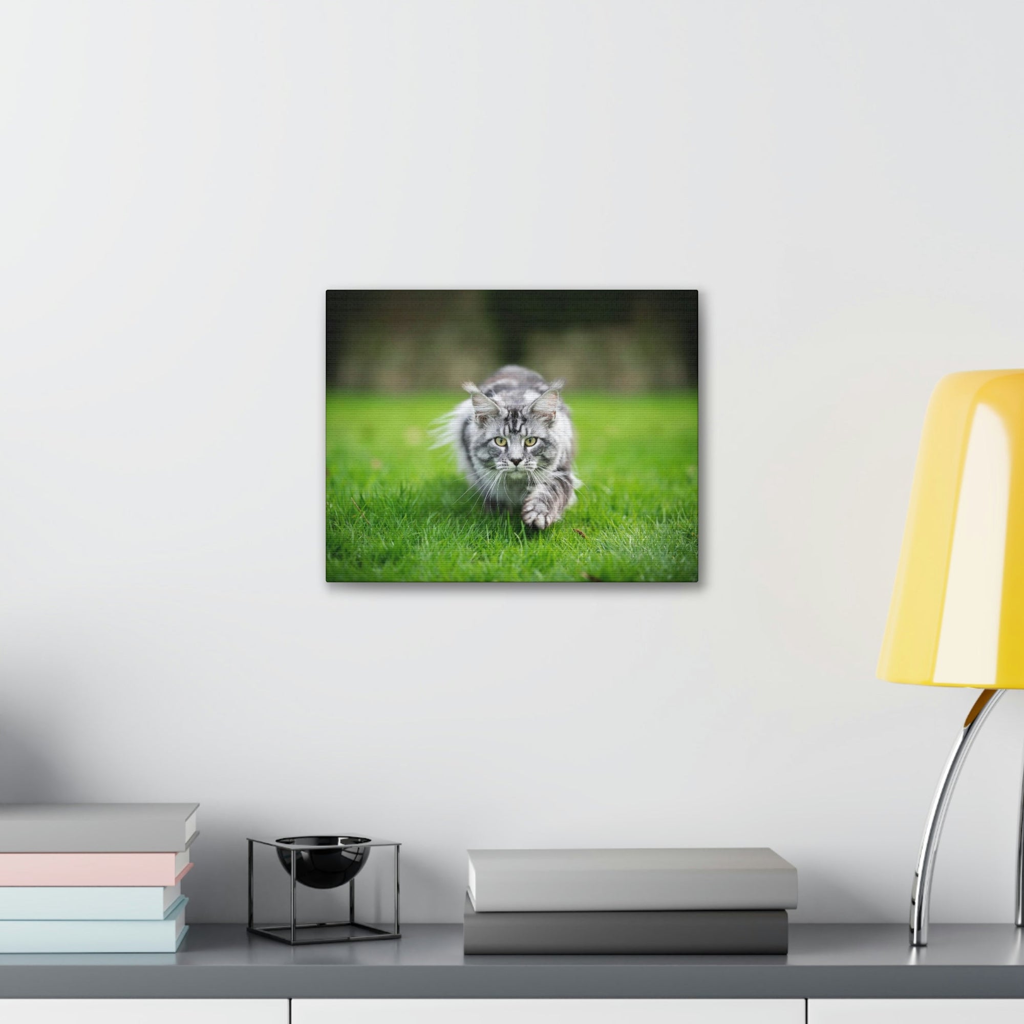 Scripture Walls Cat Hunting Cat on Hunt Print Animal Wall Art Wildlife Canvas Prints Wall Art Ready to Hang Unframed-Express Your Love Gifts