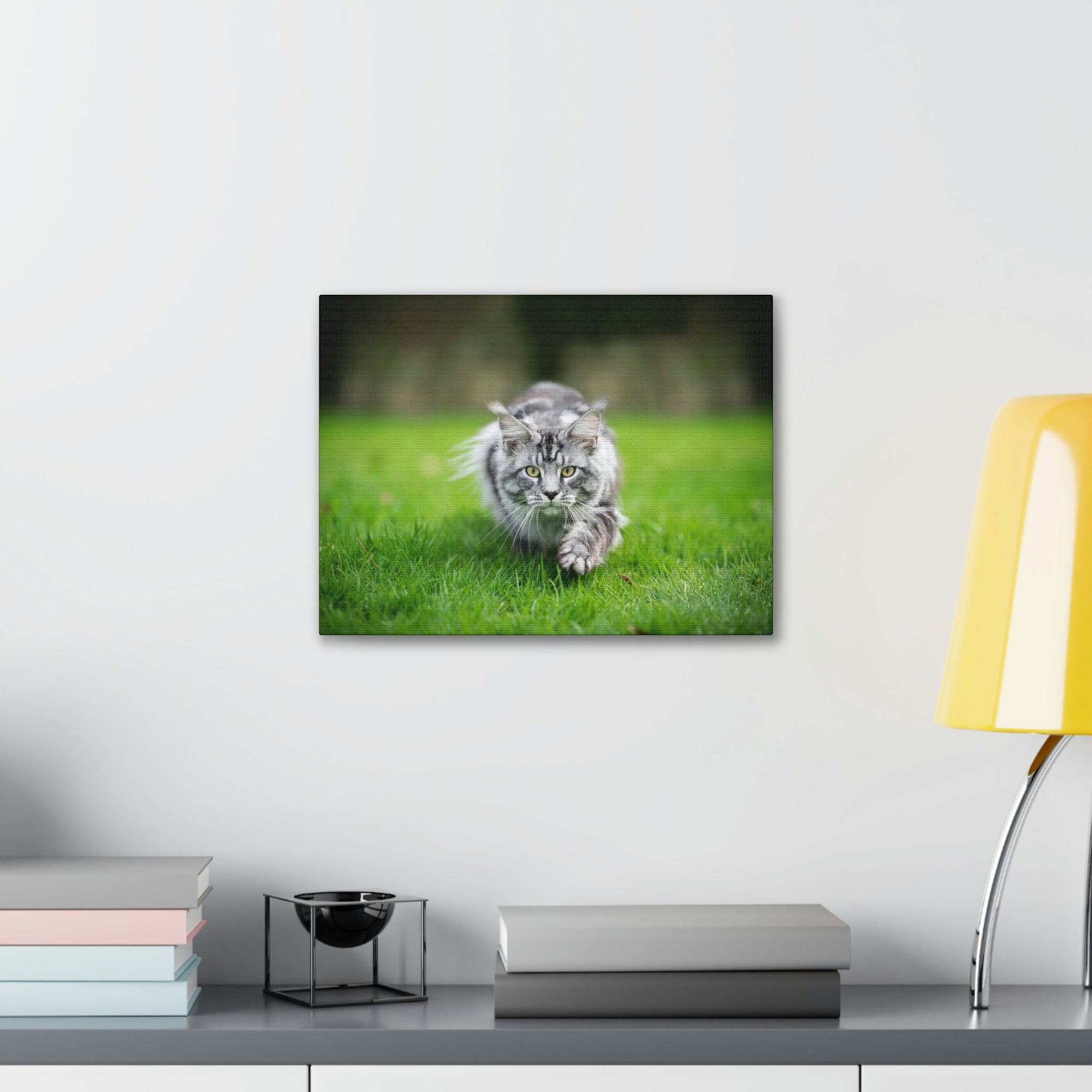 Scripture Walls Cat Hunting Cat on Hunt Print Animal Wall Art Wildlife Canvas Prints Wall Art Ready to Hang Unframed-Express Your Love Gifts