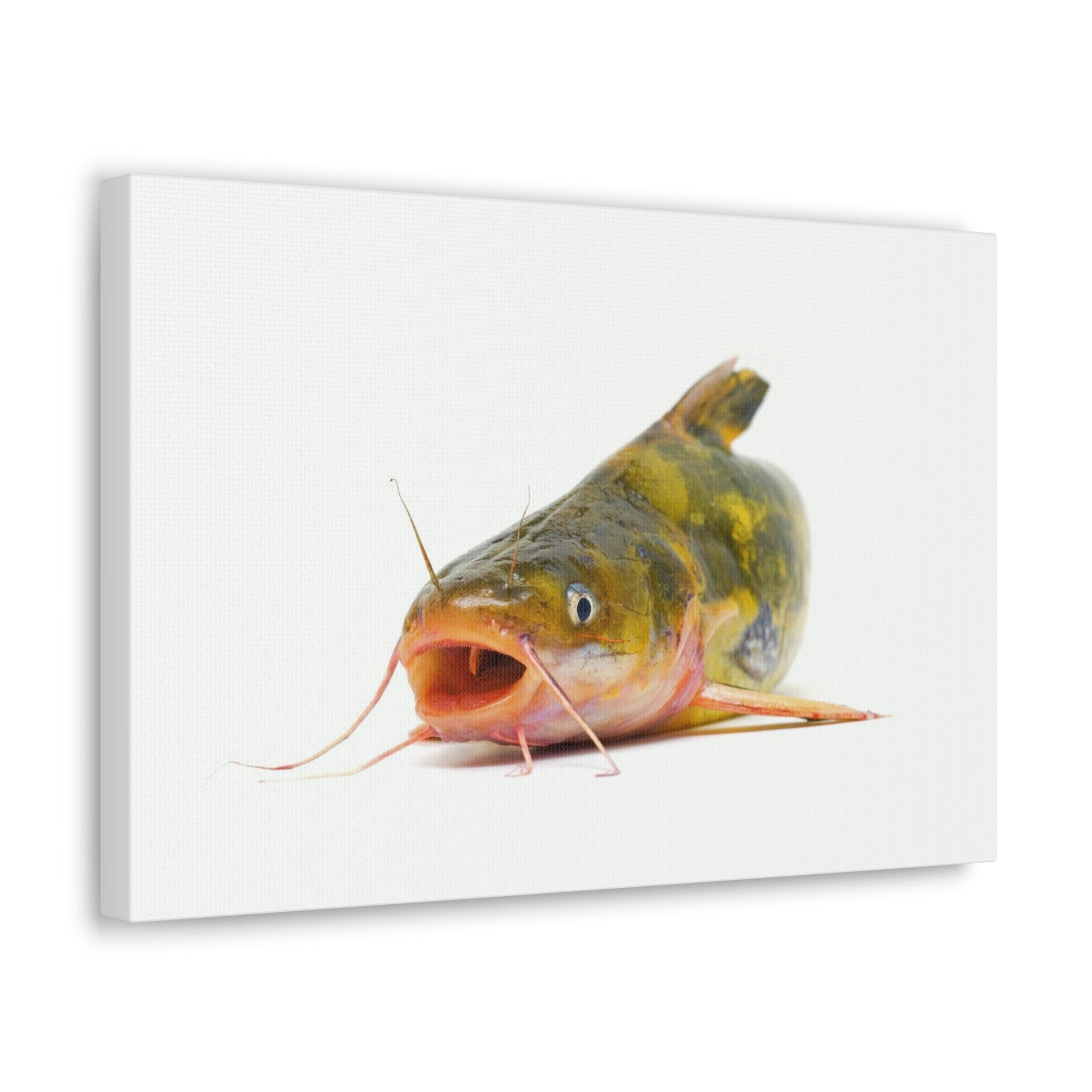 Scripture Walls Catfish Hunting Catfish on Hunt Print Animal Wall Art Wildlife Canvas Prints Wall Art Ready to Hang Unframed-Express Your Love Gifts