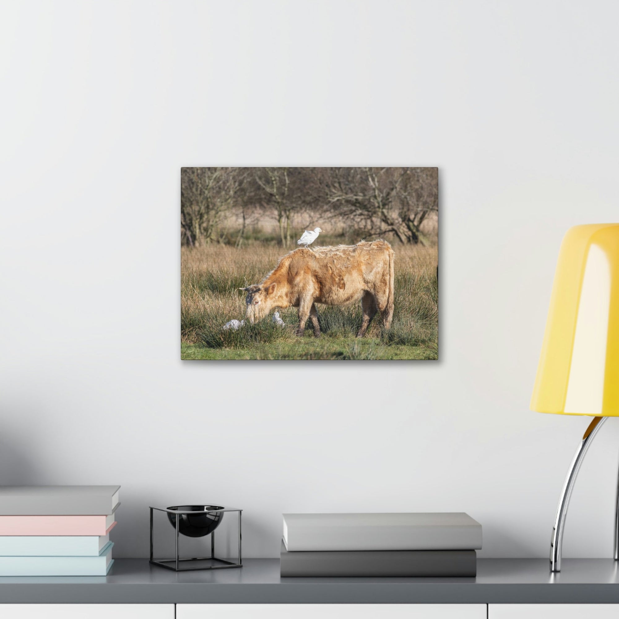 Scripture Walls Cattle Hunting Cattle on Hunt Print Animal Wall Art Wildlife Canvas Prints Wall Art Ready to Hang Unframed-Express Your Love Gifts