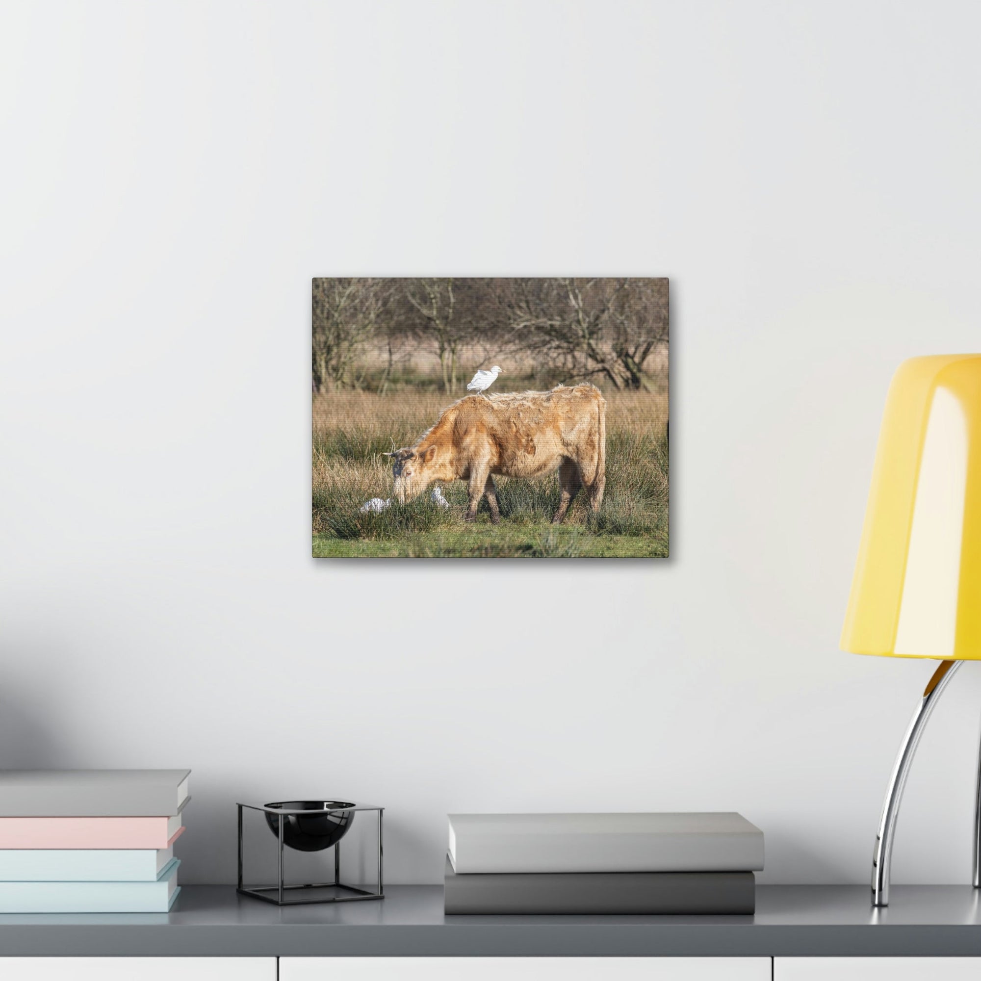 Scripture Walls Cattle Hunting Cattle on Hunt Print Animal Wall Art Wildlife Canvas Prints Wall Art Ready to Hang Unframed-Express Your Love Gifts