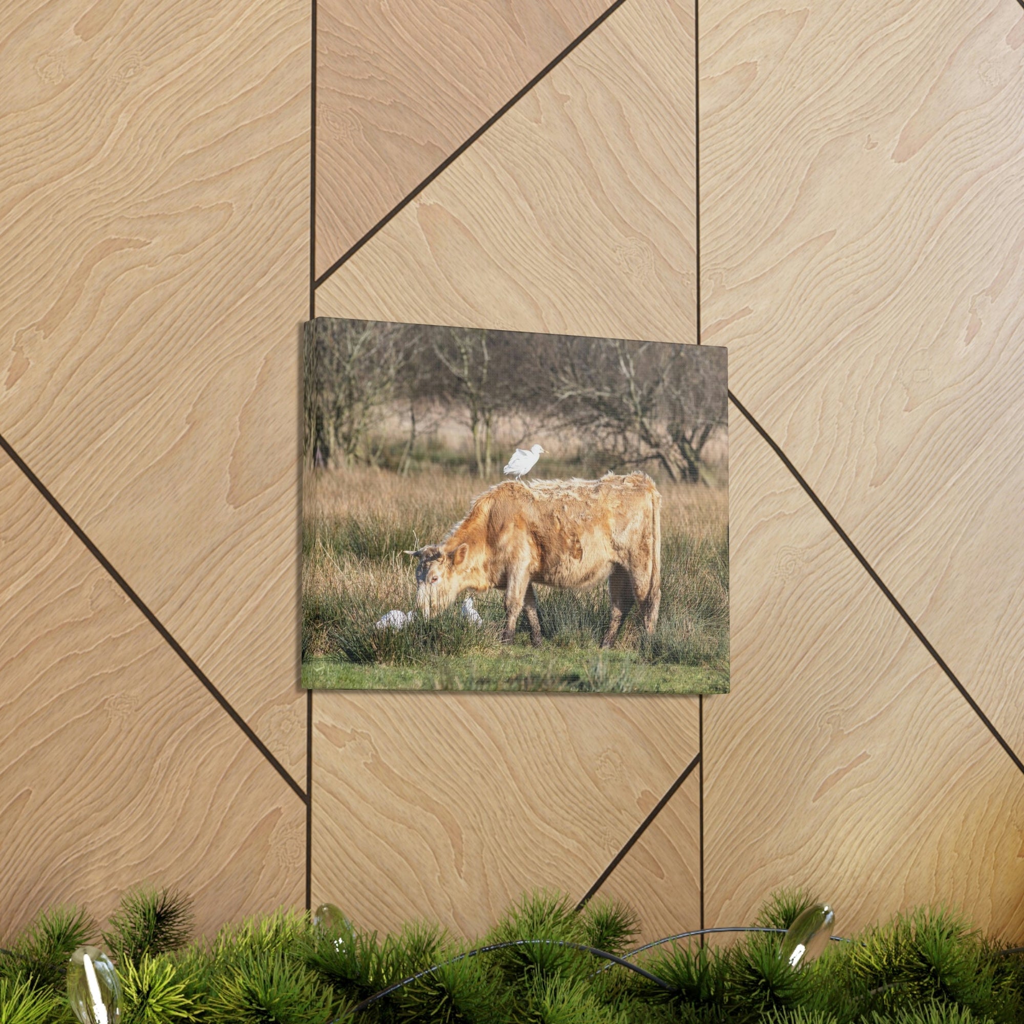 Scripture Walls Cattle Hunting Cattle on Hunt Print Animal Wall Art Wildlife Canvas Prints Wall Art Ready to Hang Unframed-Express Your Love Gifts