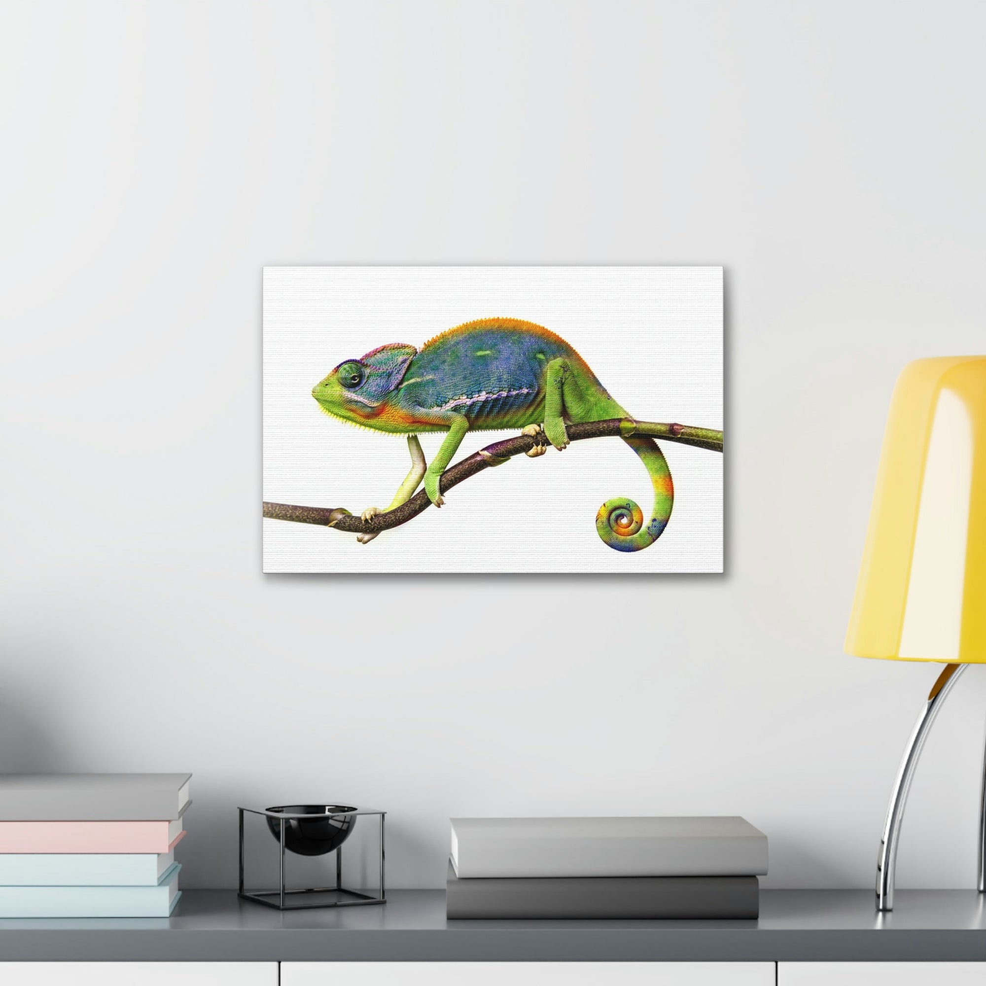 Scripture Walls Chameleon Hunting Chameleon on Hunt Print Animal Wall Art Wildlife Canvas Prints Wall Art Ready to Hang Unframed-Express Your Love Gifts