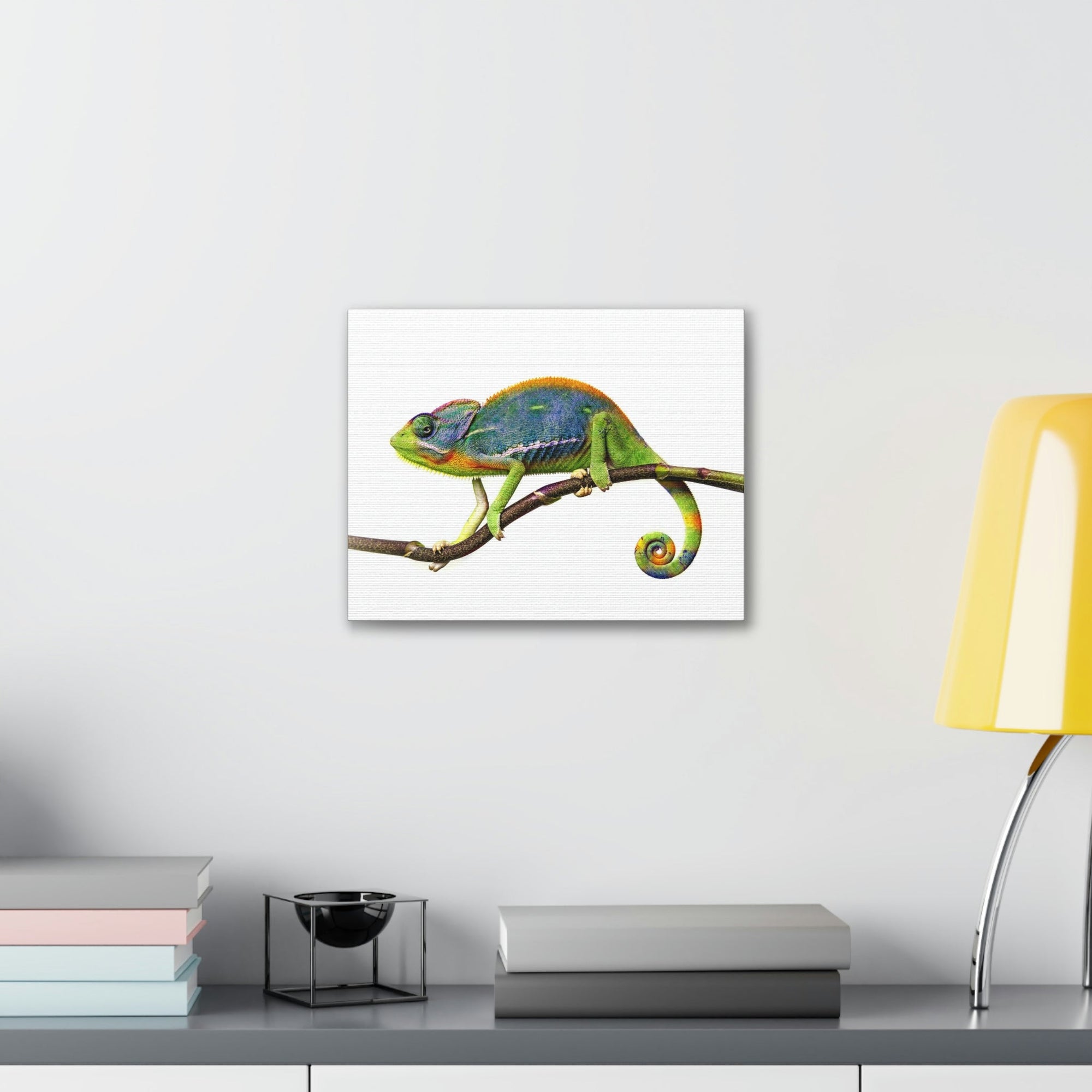 Scripture Walls Chameleon Hunting Chameleon on Hunt Print Animal Wall Art Wildlife Canvas Prints Wall Art Ready to Hang Unframed-Express Your Love Gifts