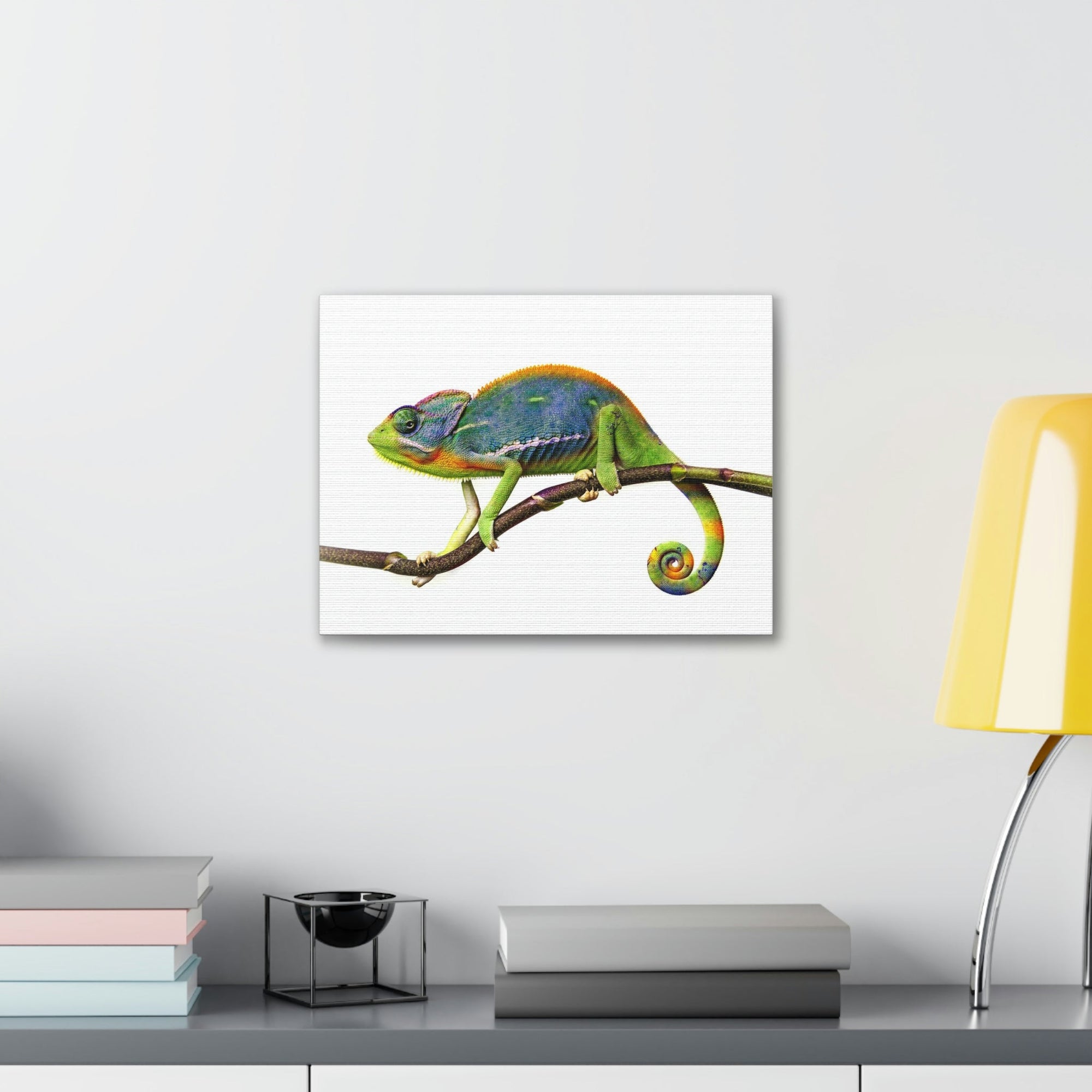 Scripture Walls Chameleon Hunting Chameleon on Hunt Print Animal Wall Art Wildlife Canvas Prints Wall Art Ready to Hang Unframed-Express Your Love Gifts