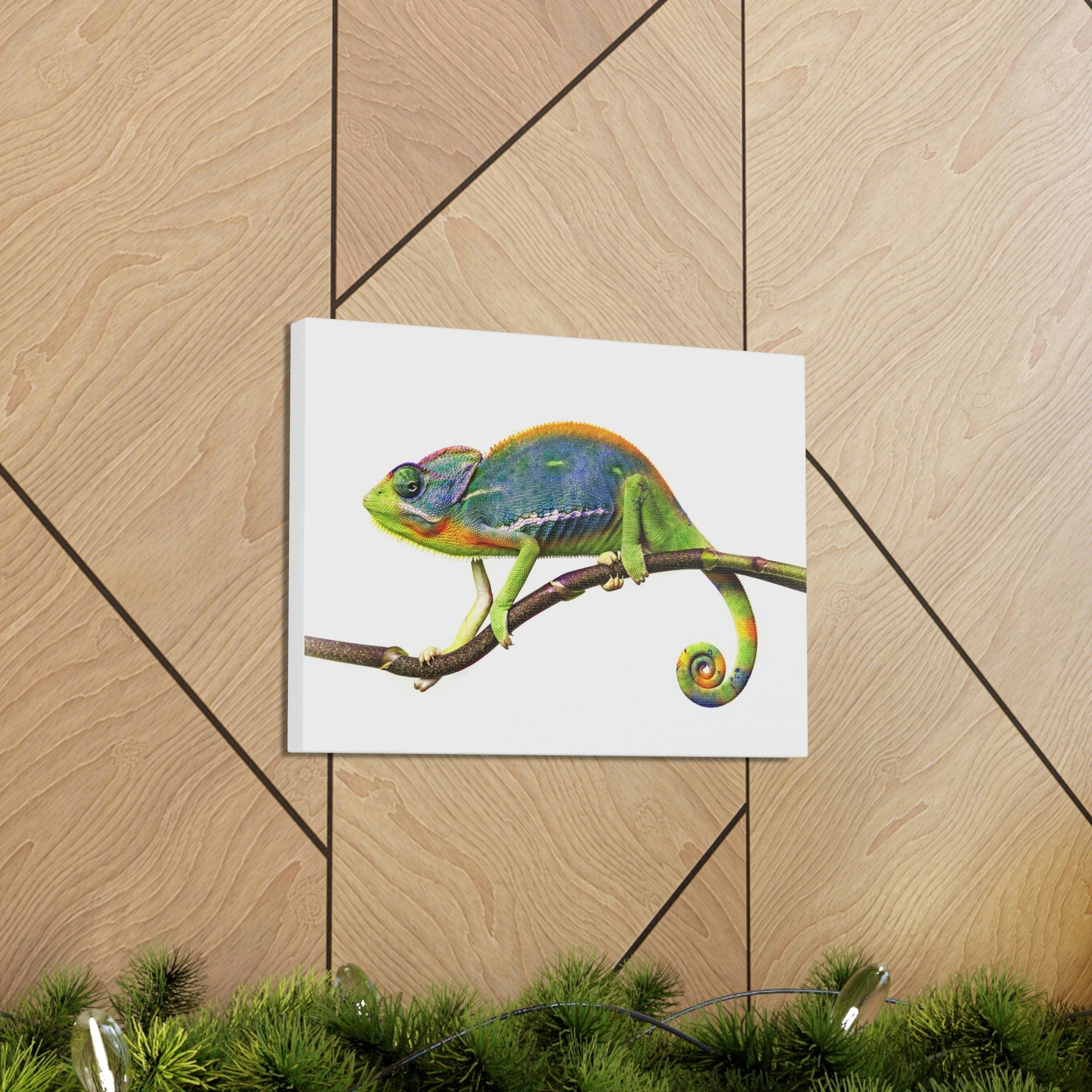 Scripture Walls Chameleon Hunting Chameleon on Hunt Print Animal Wall Art Wildlife Canvas Prints Wall Art Ready to Hang Unframed-Express Your Love Gifts