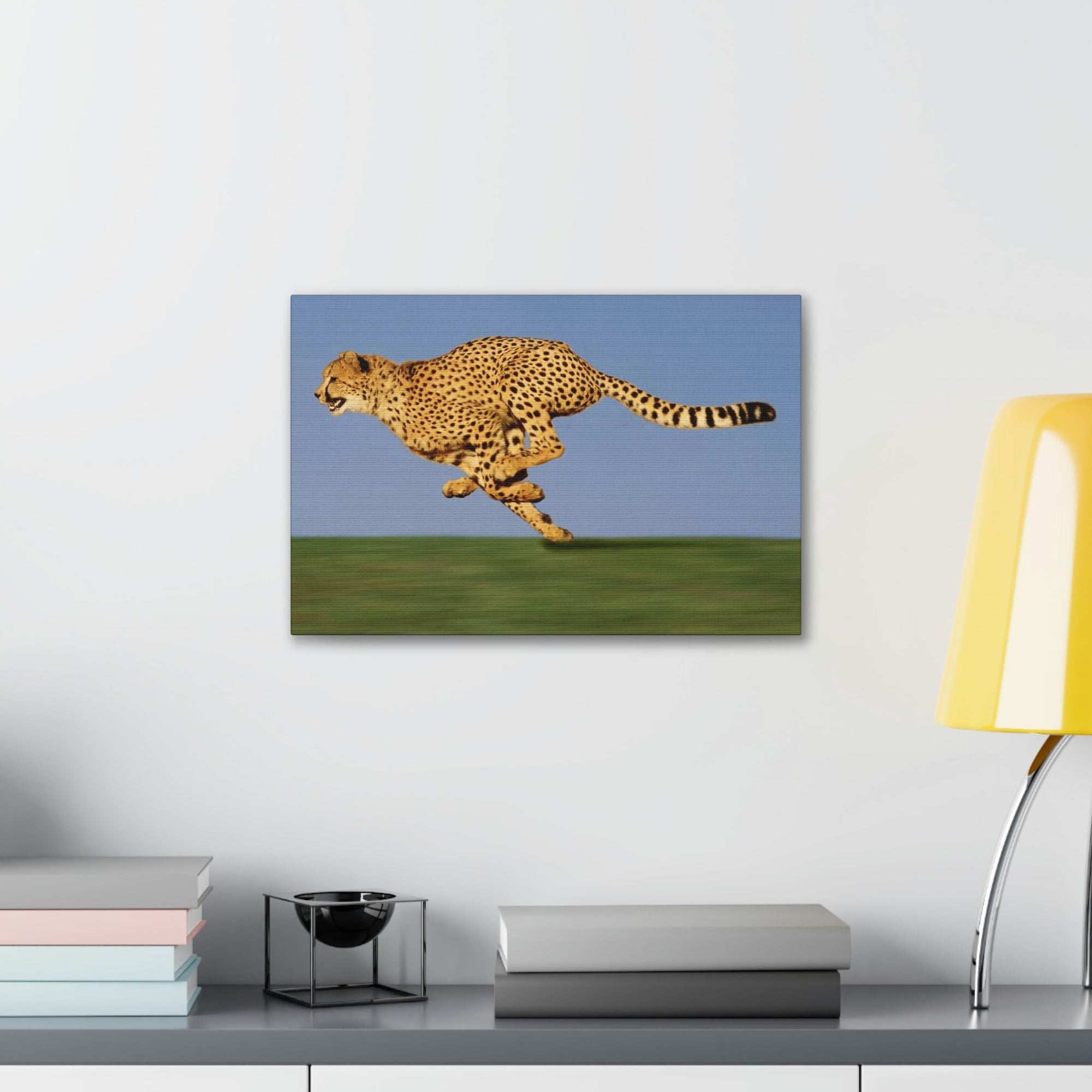 Scripture Walls Cheetah Hunting Cheetah on Hunt Print Animal Wall Art Wildlife Canvas Prints Wall Art Ready to Hang Unframed-Express Your Love Gifts