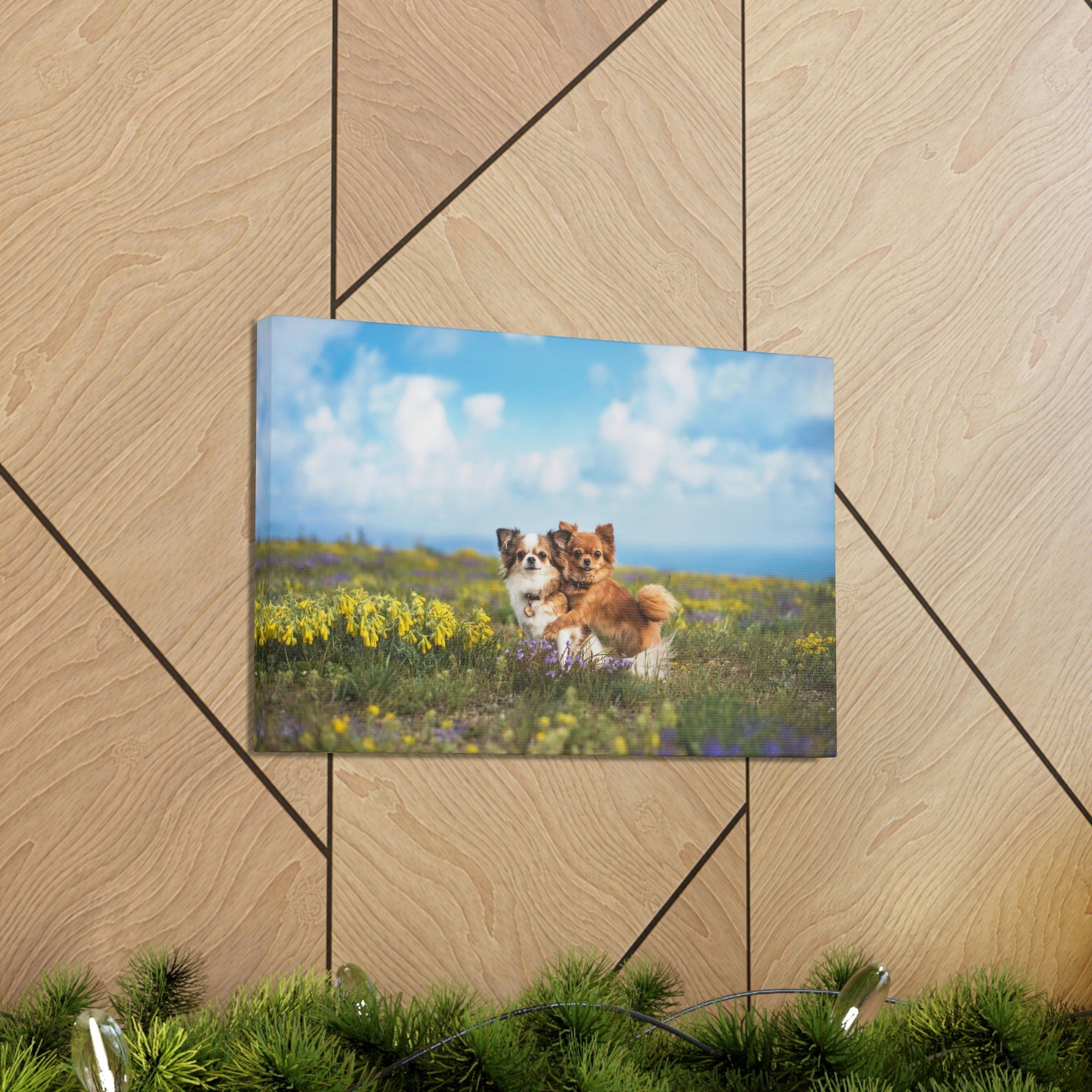 Scripture Walls Chihuahua Couple Chihuahua Troop Print Animal Wall Art Wildlife Canvas Prints Wall Art Ready to Hang Unframed-Express Your Love Gifts