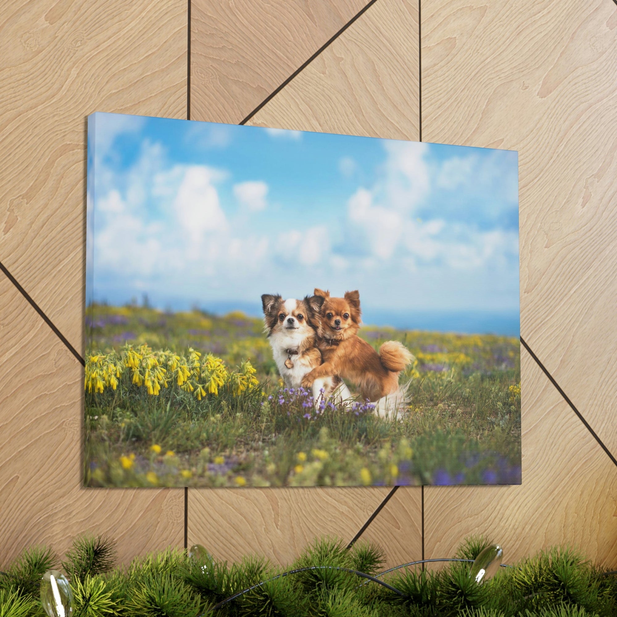 Scripture Walls Chihuahua Couple Chihuahua Troop Print Animal Wall Art Wildlife Canvas Prints Wall Art Ready to Hang Unframed-Express Your Love Gifts