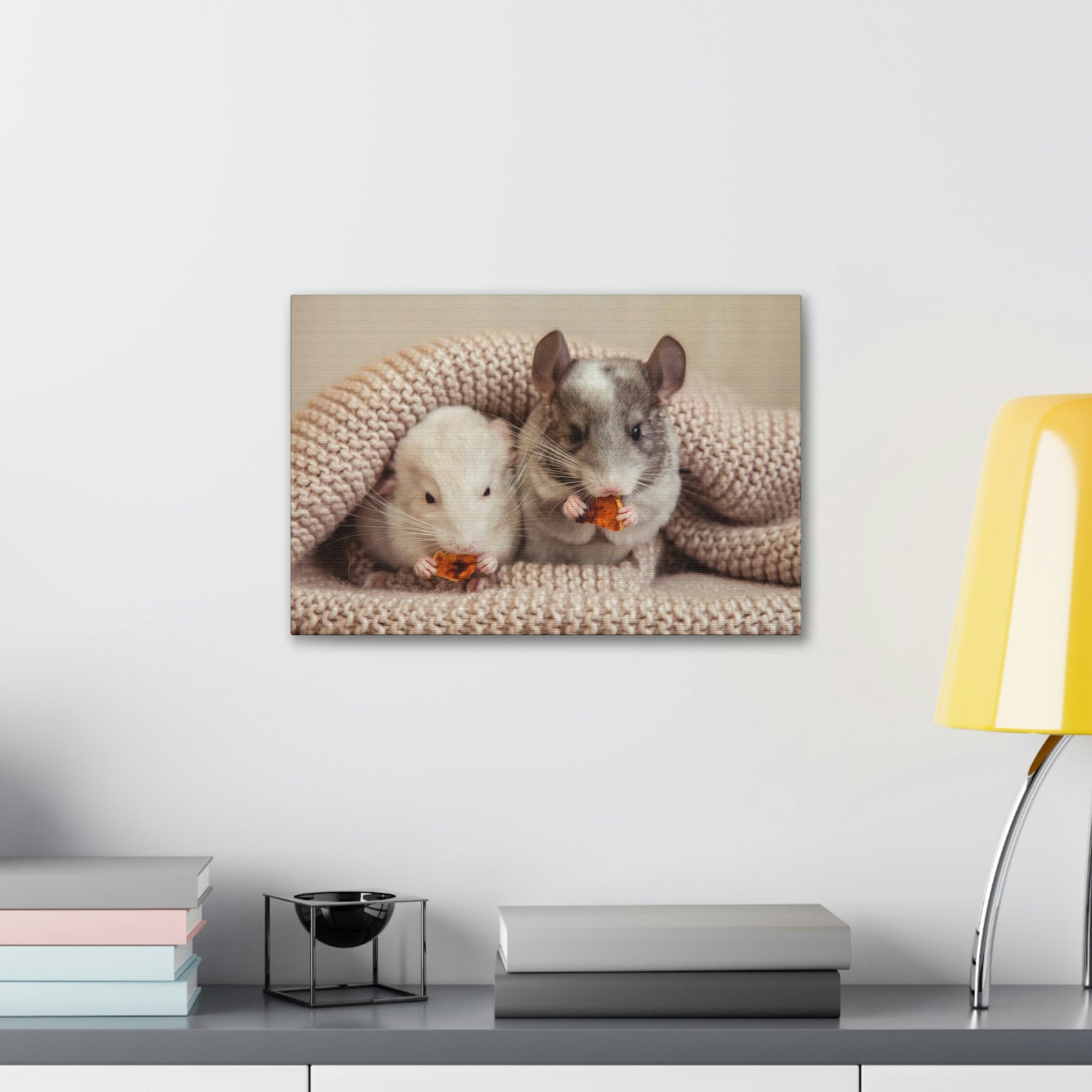 Scripture Walls Chinchilla Couple Chinchilla Troop Print Animal Wall Art Wildlife Canvas Prints Wall Art Ready to Hang Unframed-Express Your Love Gifts