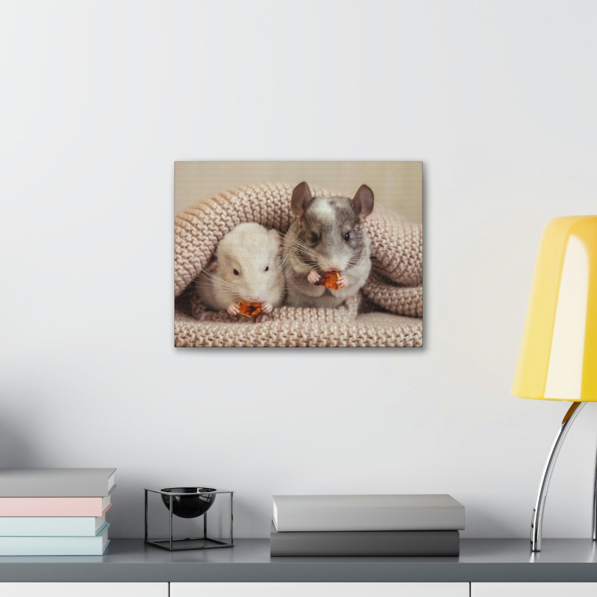 Scripture Walls Chinchilla Couple Chinchilla Troop Print Animal Wall Art Wildlife Canvas Prints Wall Art Ready to Hang Unframed-Express Your Love Gifts