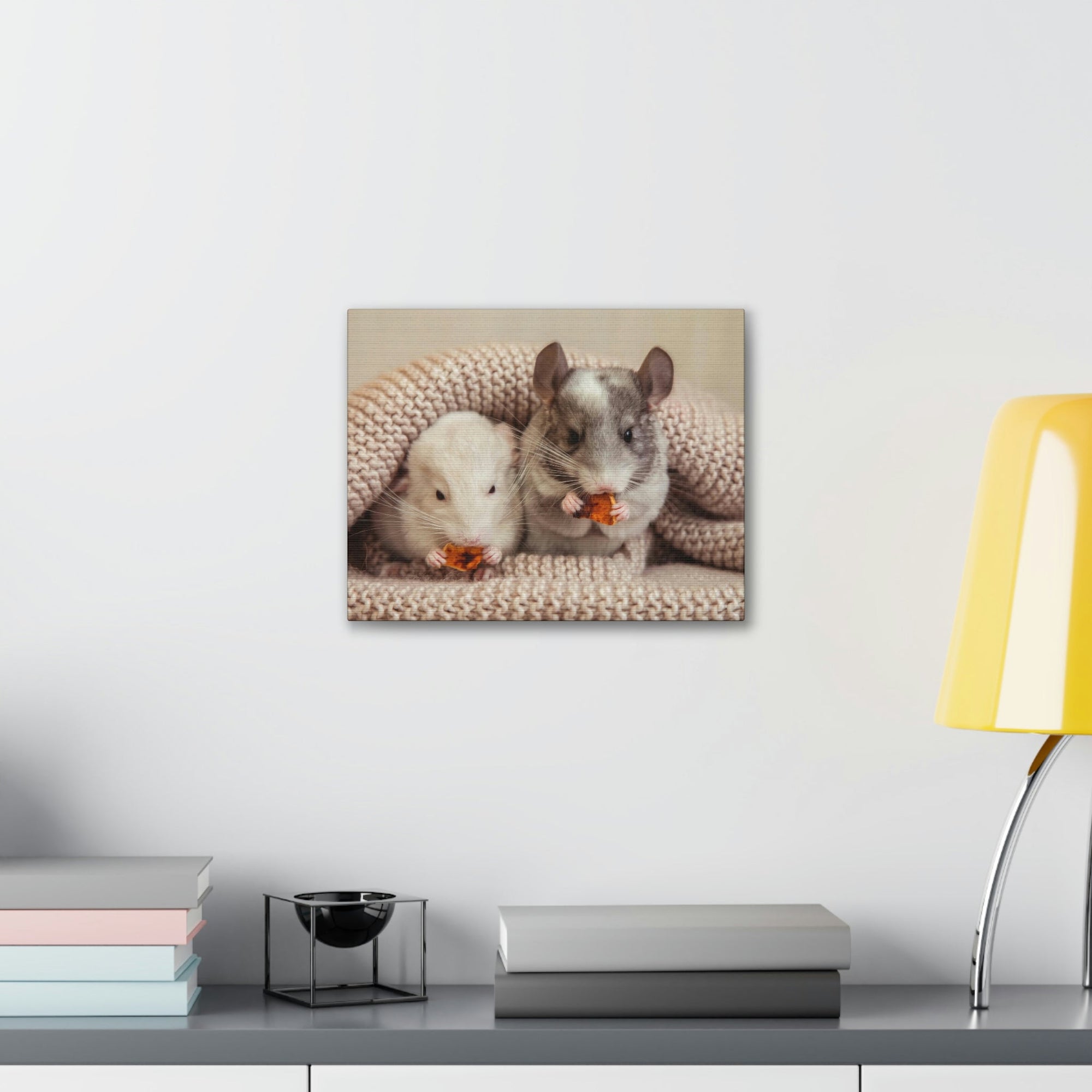 Scripture Walls Chinchilla Couple Chinchilla Troop Print Animal Wall Art Wildlife Canvas Prints Wall Art Ready to Hang Unframed-Express Your Love Gifts