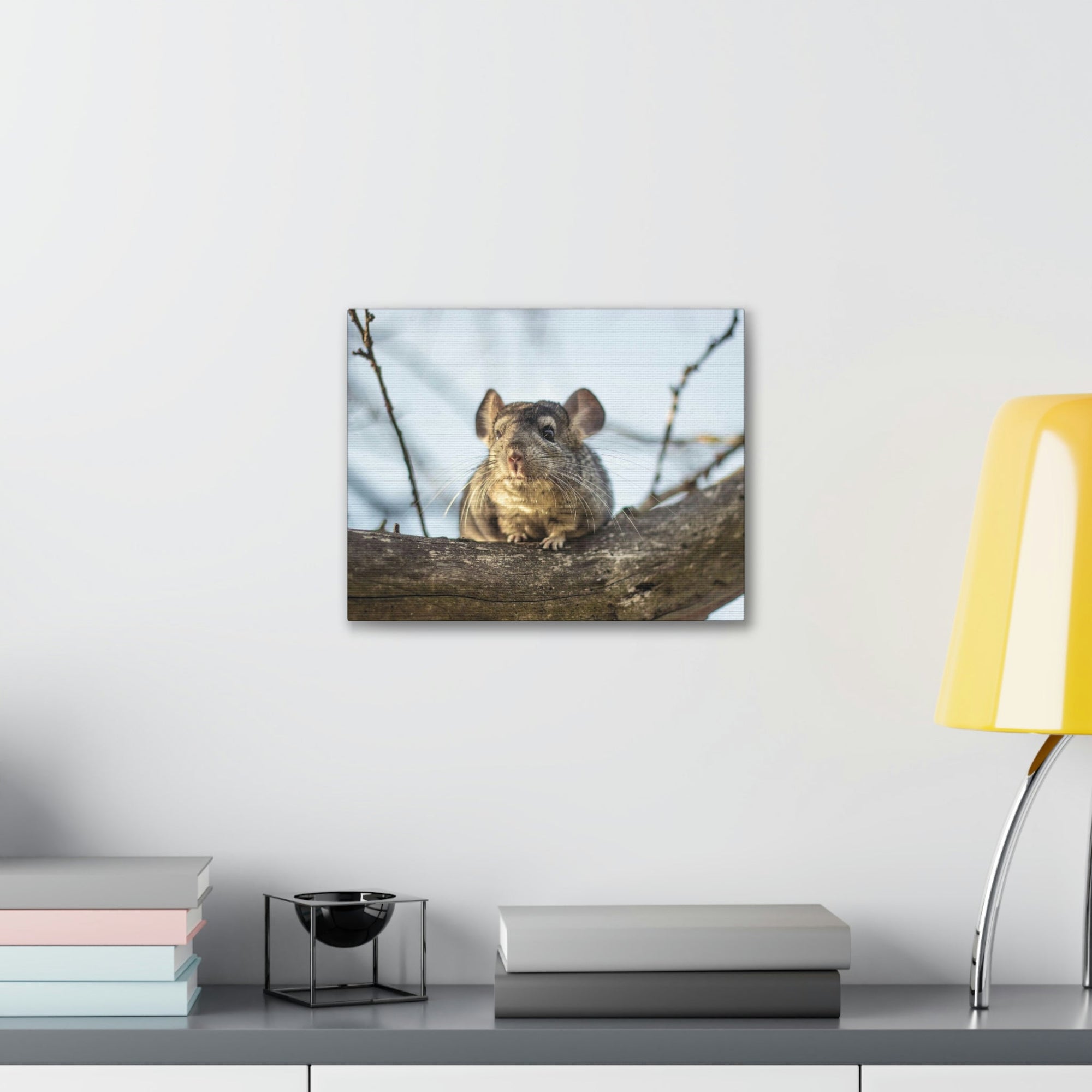 Scripture Walls Chinchilla Hunting Chinchilla on Hunt Print Animal Wall Art Wildlife Canvas Prints Wall Art Ready to Hang Unframed-Express Your Love Gifts