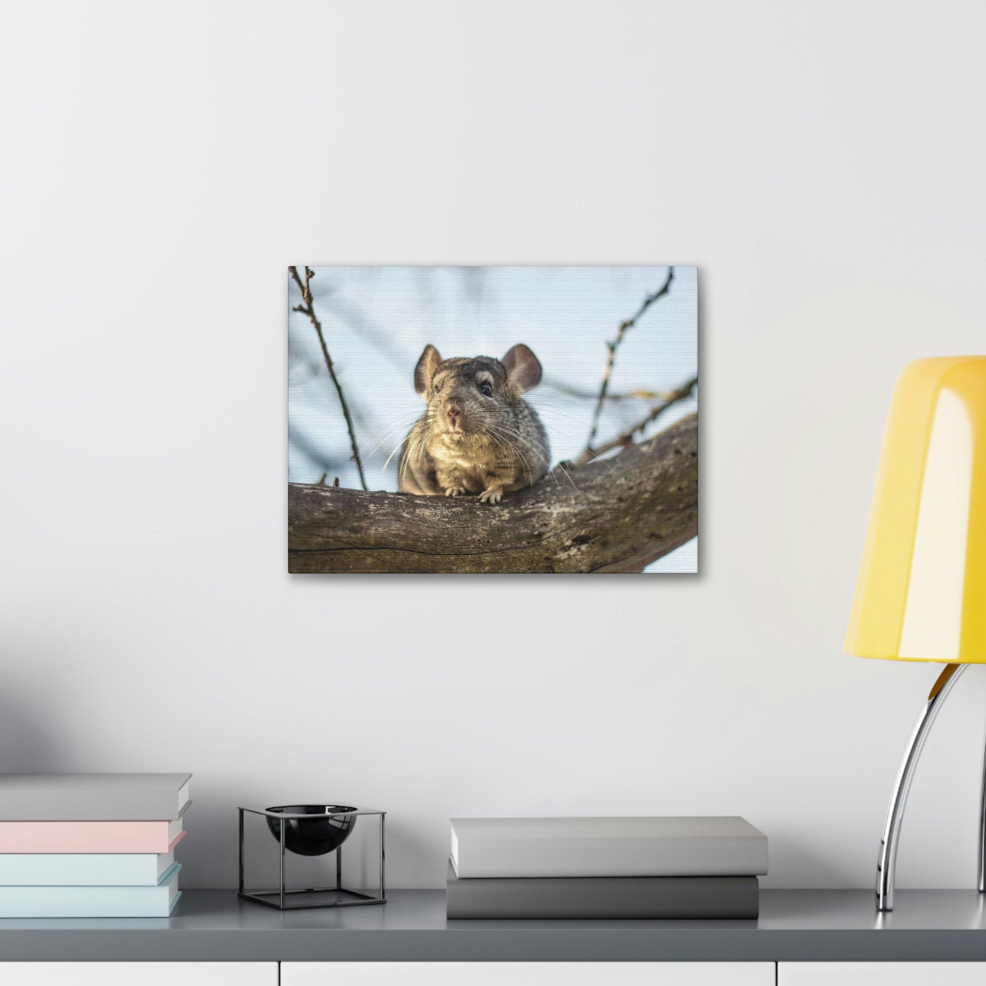 Scripture Walls Chinchilla Hunting Chinchilla on Hunt Print Animal Wall Art Wildlife Canvas Prints Wall Art Ready to Hang Unframed-Express Your Love Gifts