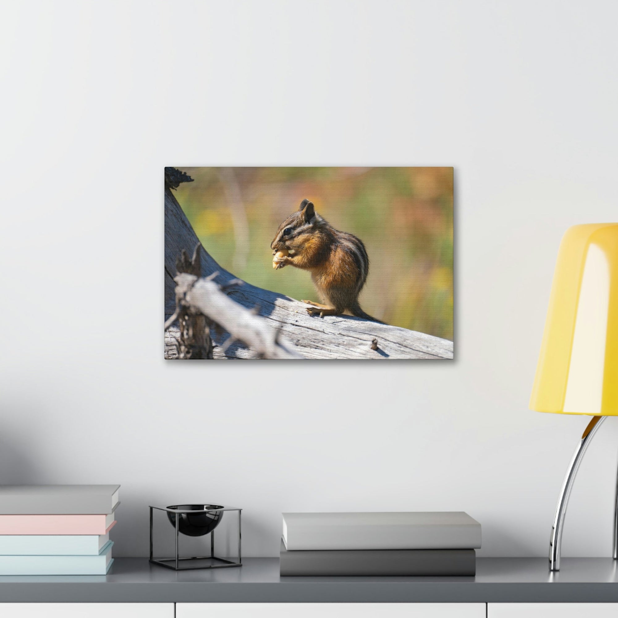 Scripture Walls Chipmunk Hunting Chipmunk on Hunt Print Animal Wall Art Wildlife Canvas Prints Wall Art Ready to Hang Unframed-Express Your Love Gifts