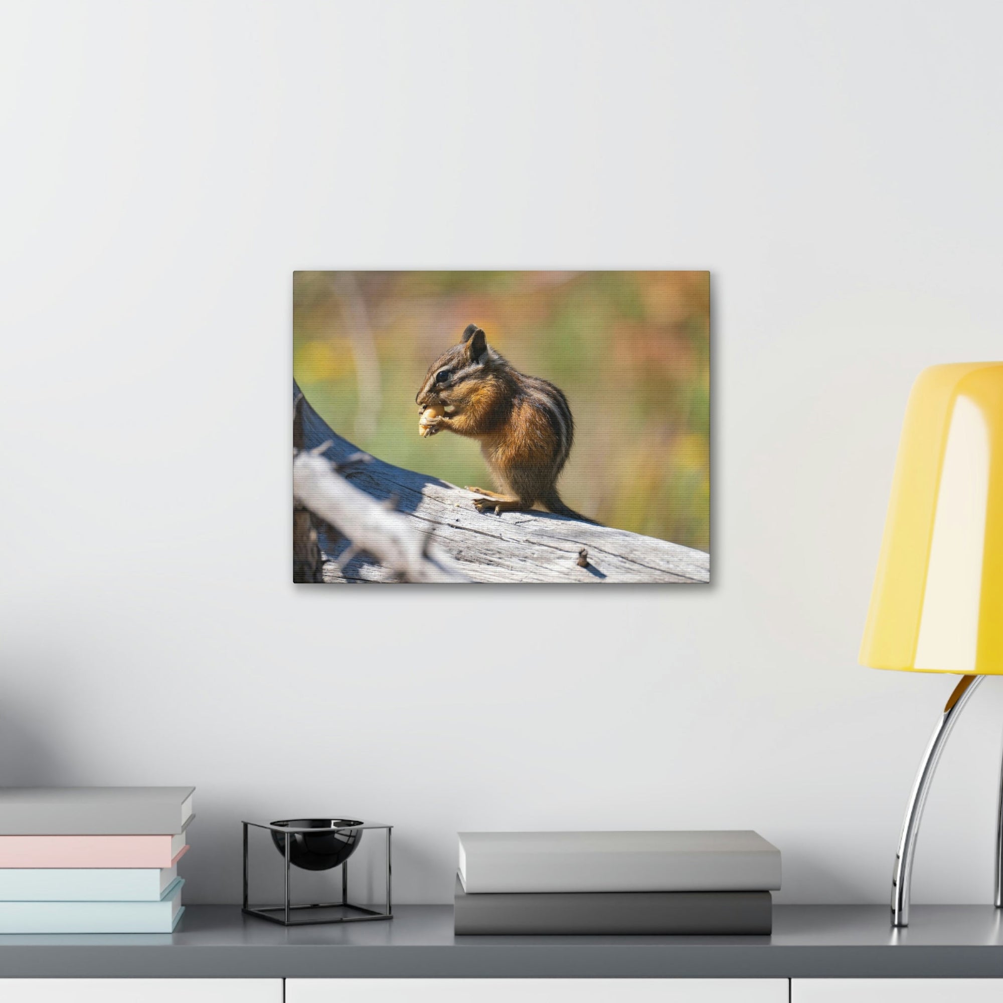 Scripture Walls Chipmunk Hunting Chipmunk on Hunt Print Animal Wall Art Wildlife Canvas Prints Wall Art Ready to Hang Unframed-Express Your Love Gifts