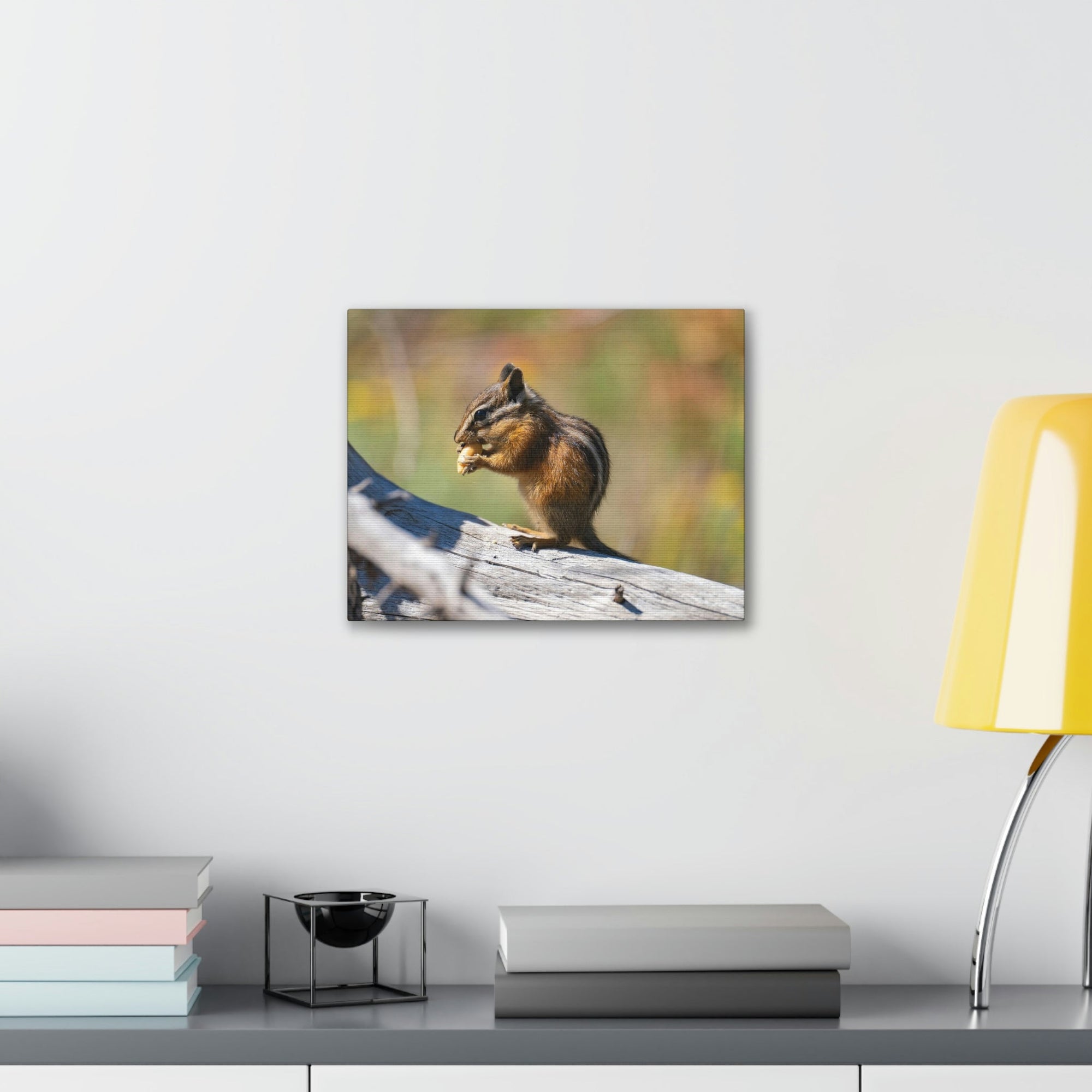 Scripture Walls Chipmunk Hunting Chipmunk on Hunt Print Animal Wall Art Wildlife Canvas Prints Wall Art Ready to Hang Unframed-Express Your Love Gifts