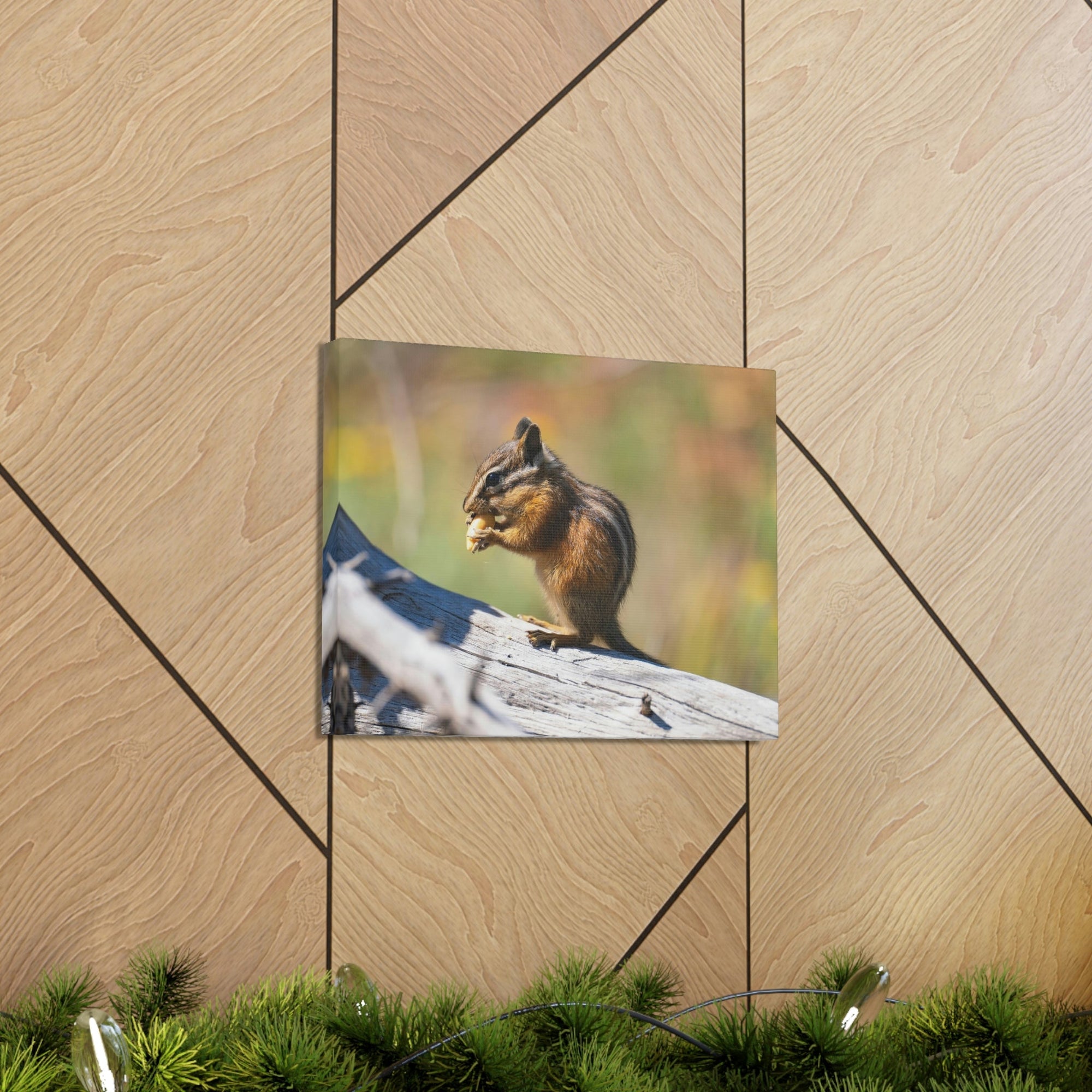 Scripture Walls Chipmunk Hunting Chipmunk on Hunt Print Animal Wall Art Wildlife Canvas Prints Wall Art Ready to Hang Unframed-Express Your Love Gifts