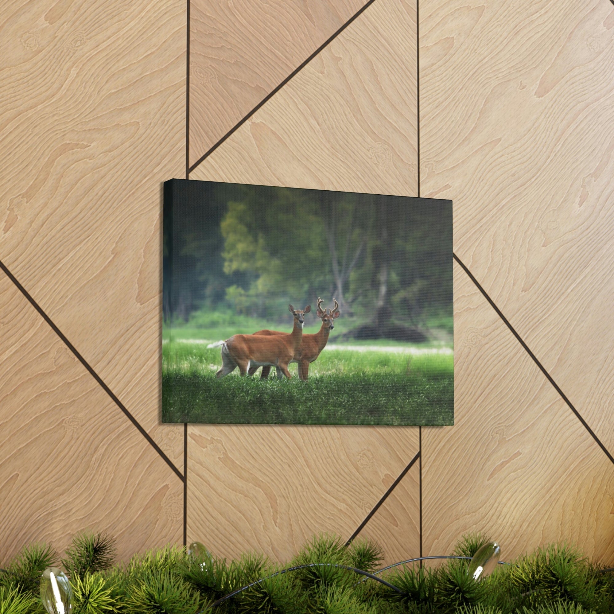 Scripture Walls Close-Up of Couple Red Deer in Autumn Print Animal Wall Art Wildlife Canvas Prints Wall Art Ready to Hang Unframed-Express Your Love Gifts