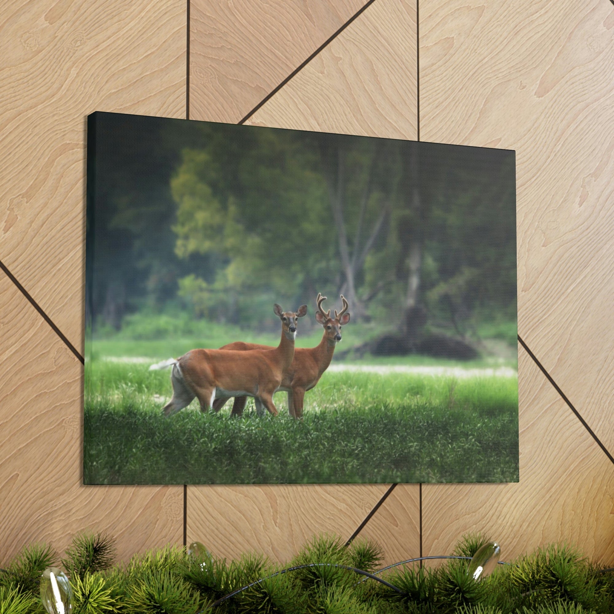 Scripture Walls Close-Up of Couple Red Deer in Autumn Print Animal Wall Art Wildlife Canvas Prints Wall Art Ready to Hang Unframed-Express Your Love Gifts